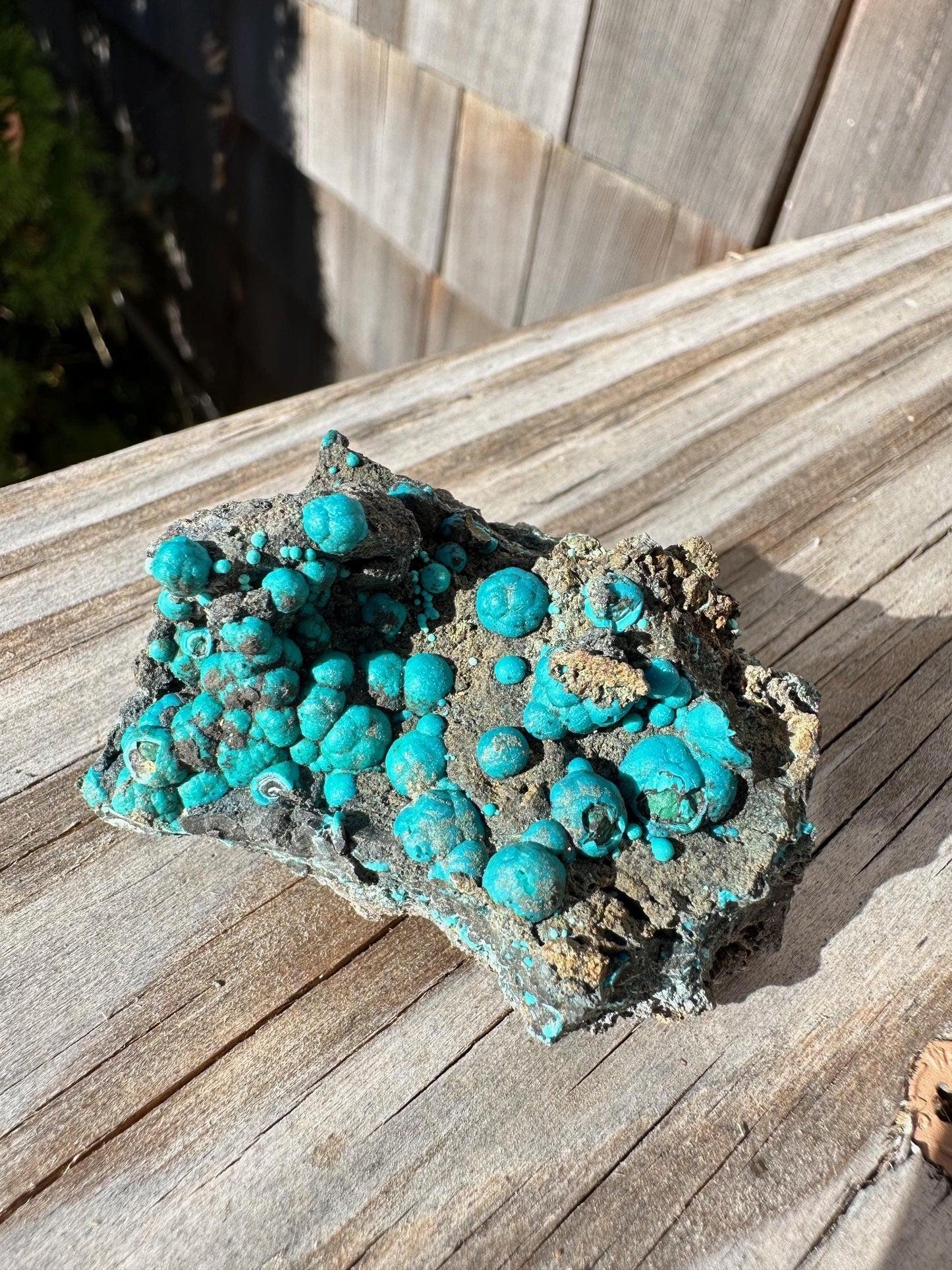 Chrysocolla on Matrix from Planet Mine Arizona USA