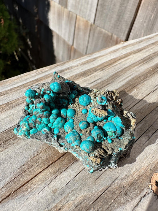 Chrysocolla on Matrix from Planet Mine Arizona USA