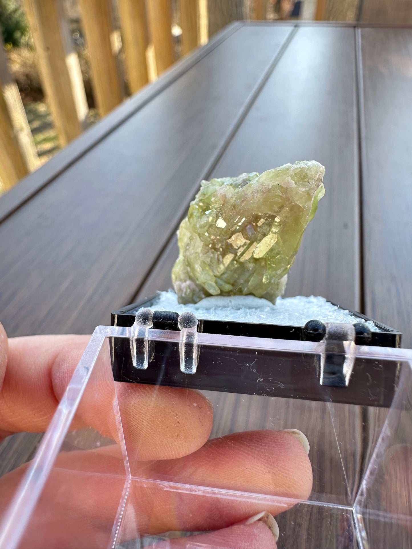 Green Vesuvianite Crystal Cluster from Jeffrey Mine Canada