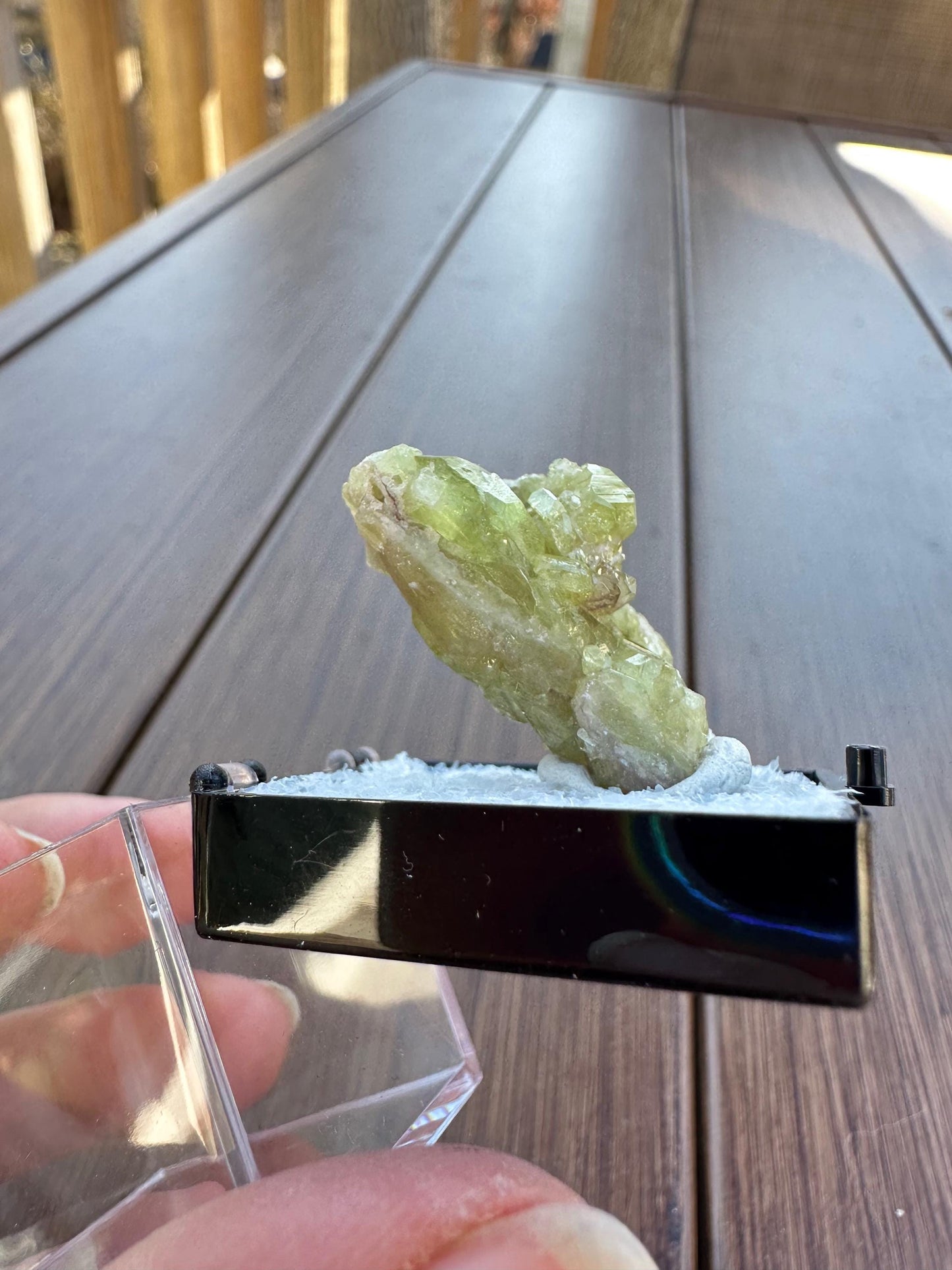Green Vesuvianite Crystal Cluster from Jeffrey Mine Canada