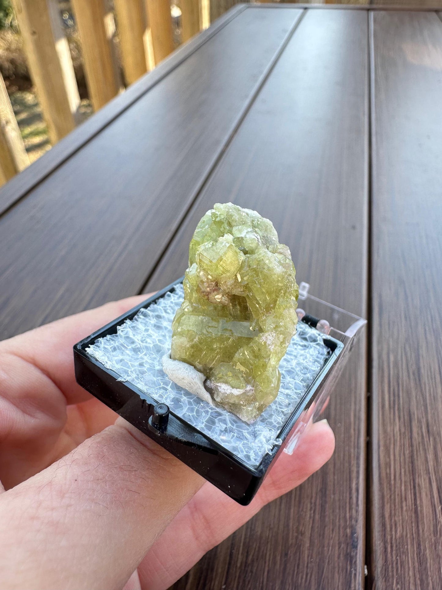 Green Vesuvianite Crystal Cluster from Jeffrey Mine Canada