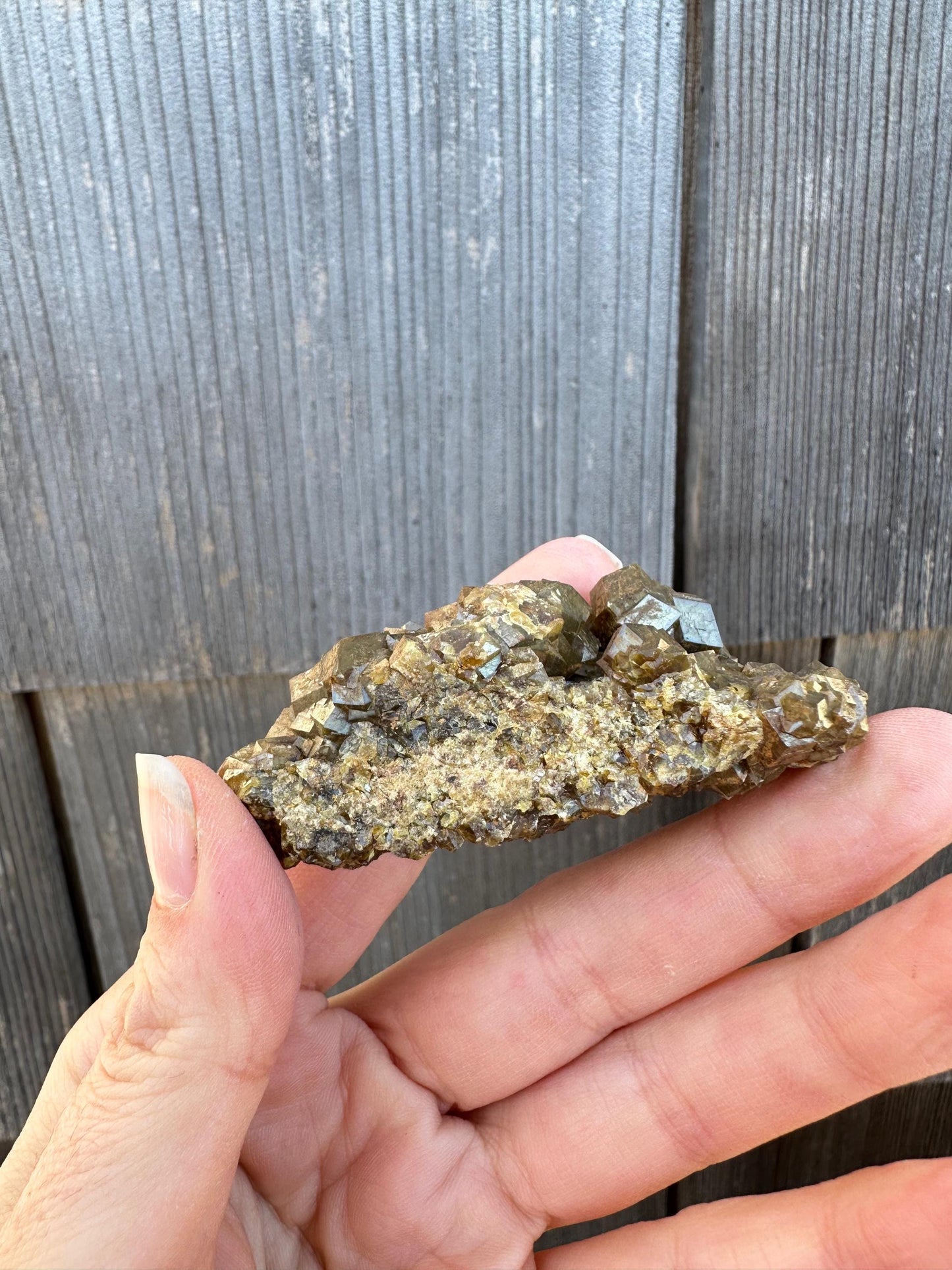 Iridescent Andradite Garnet Crystals from Arizona USA