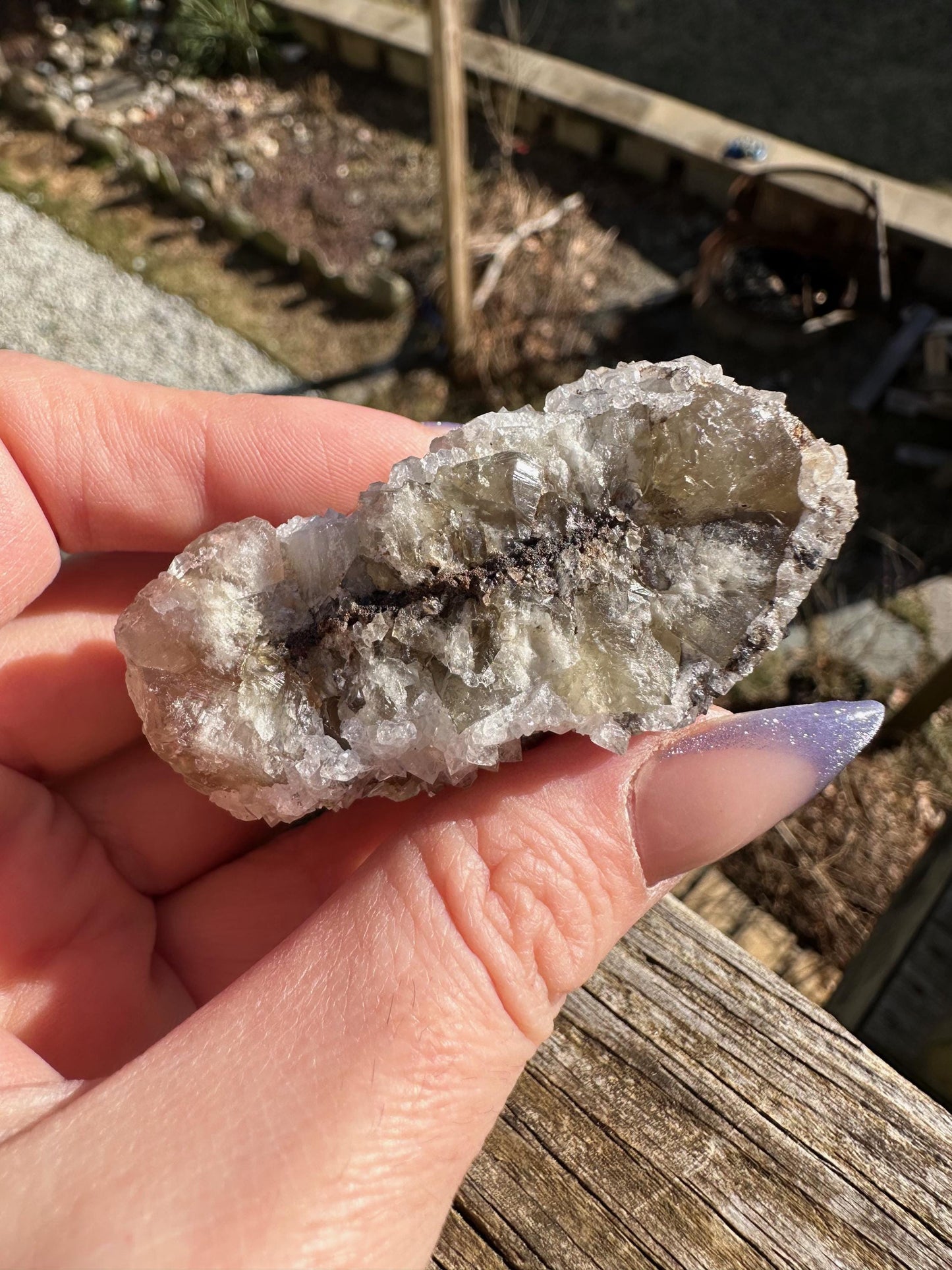 Yellow Fluorite with Quartz from Diana Maria Mine, England