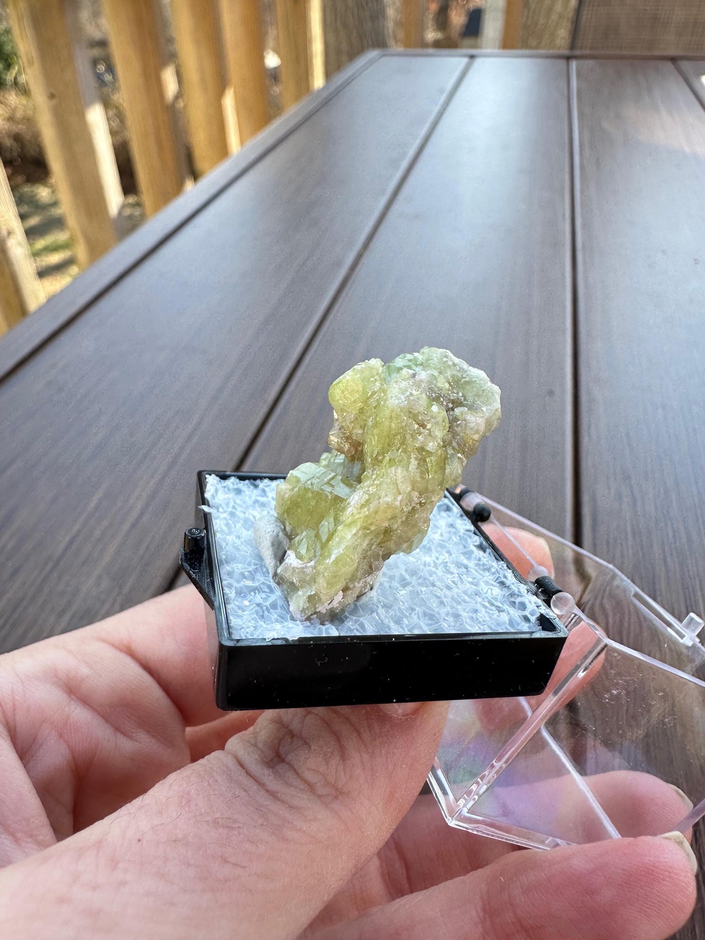 Green Vesuvianite Crystal Cluster from Jeffrey Mine Canada