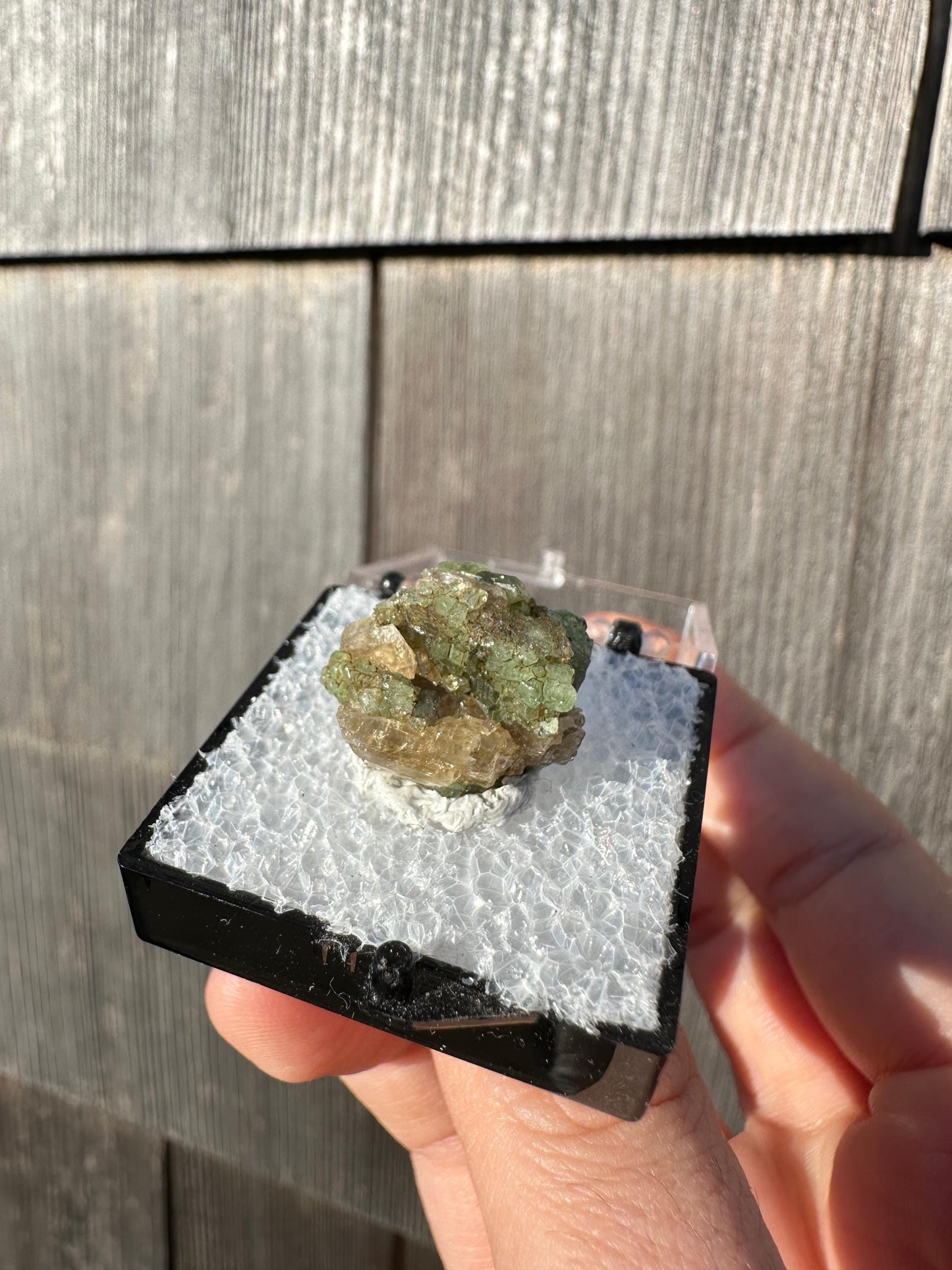 Diopside with Tsavorite Garnet Crystals from Tanzania