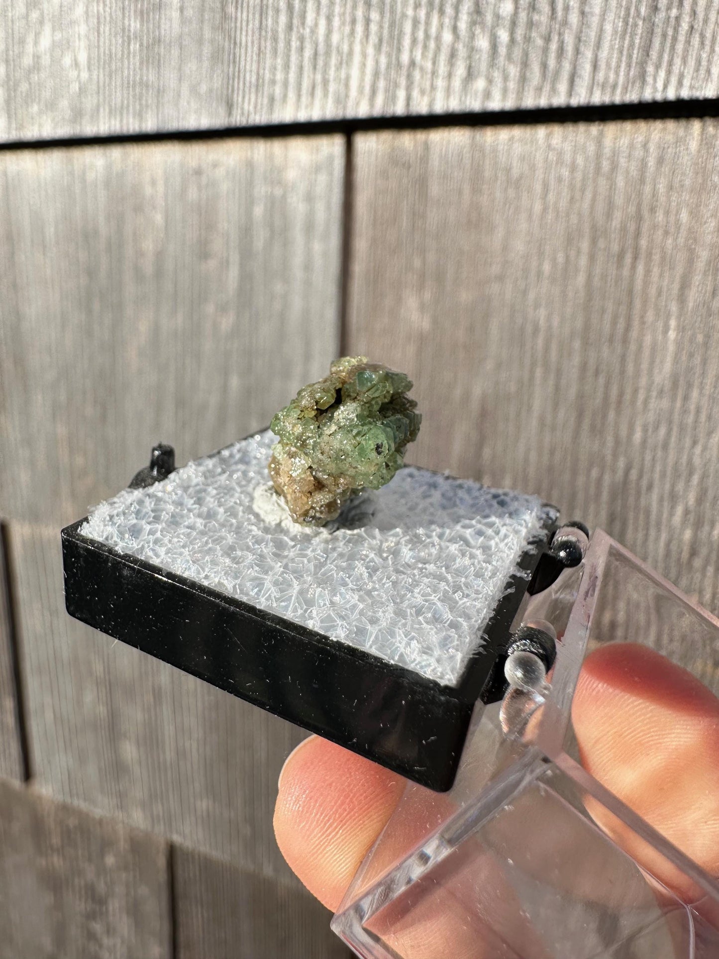 Diopside with Tsavorite Garnet Crystals from Tanzania