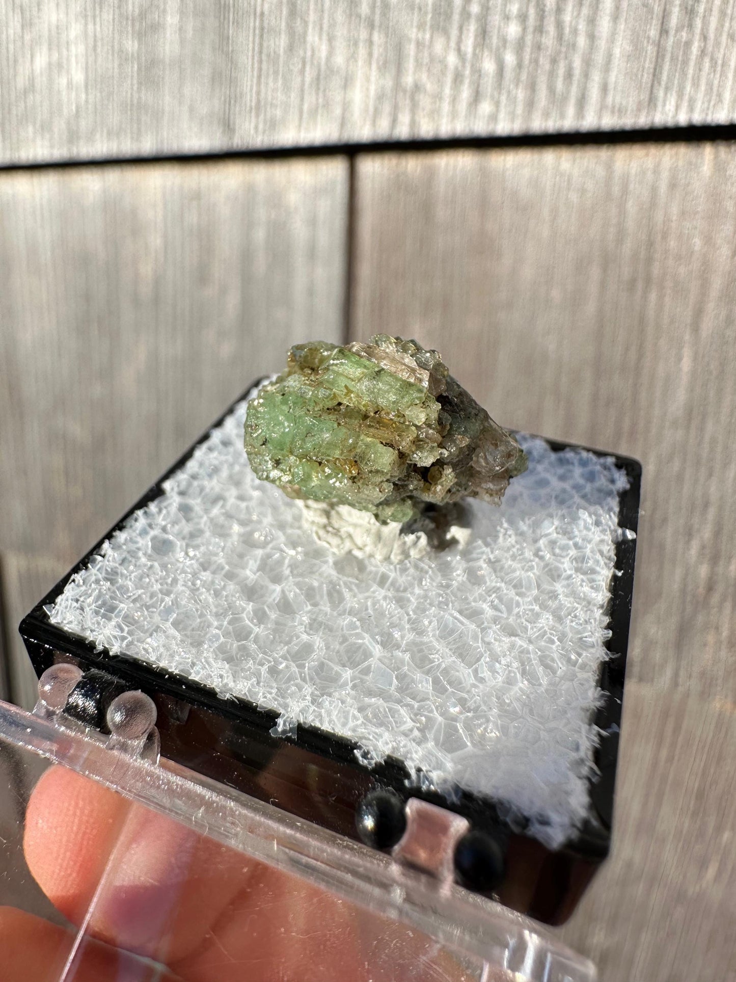 Diopside with Tsavorite Garnet Crystals from Tanzania