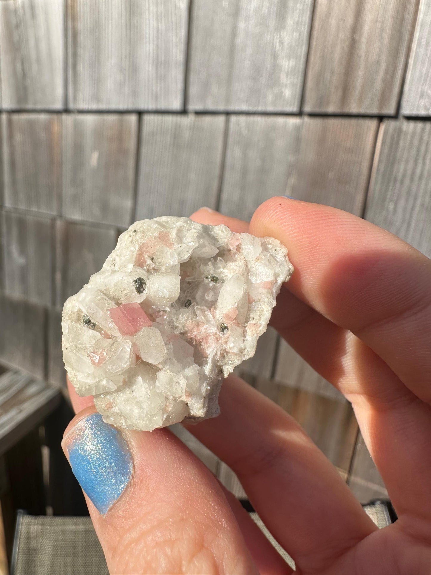 Rhodochrosite with Quartz from Silverton Colorado