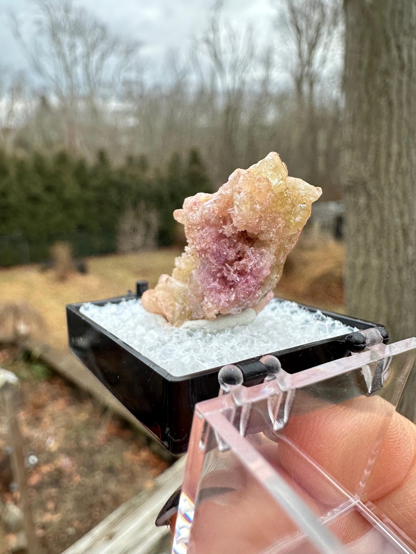 Vesuvianite Crystal Cluster from Jeffrey Mine Canada