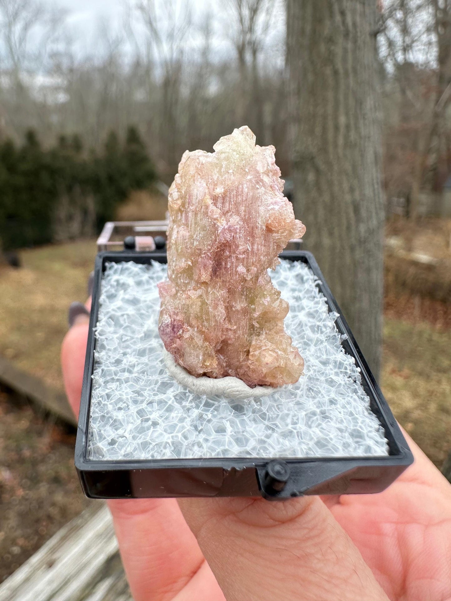 Vesuvianite Crystal Cluster from Jeffrey Mine Canada