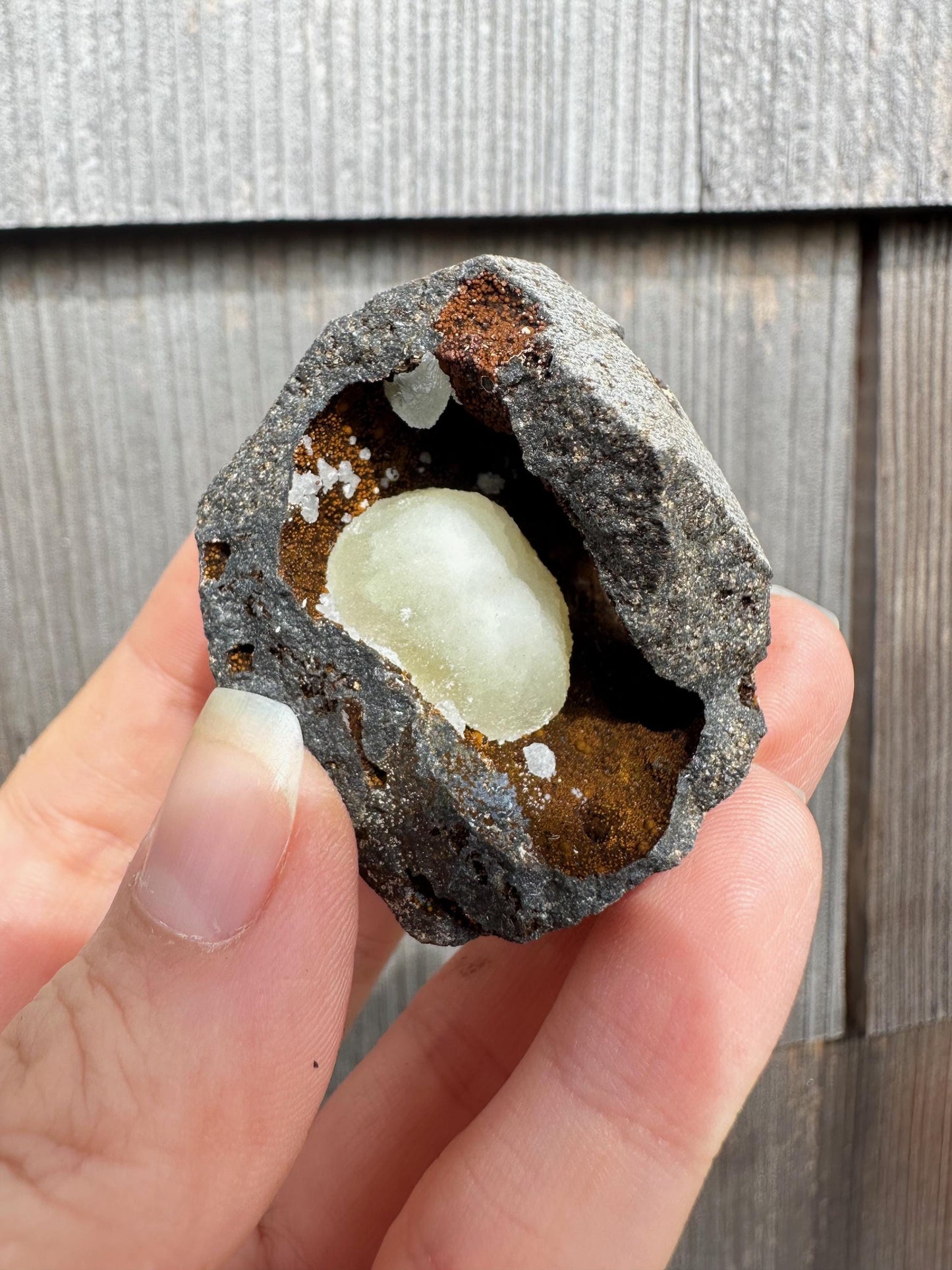 Botryoidal Calcite on Matrix from China