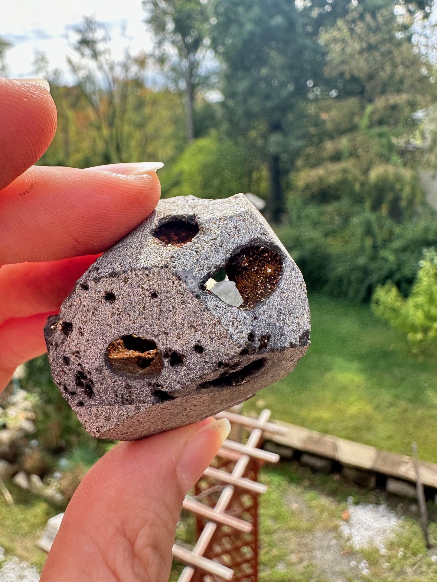 Botryoidal Calcite on Matrix from China