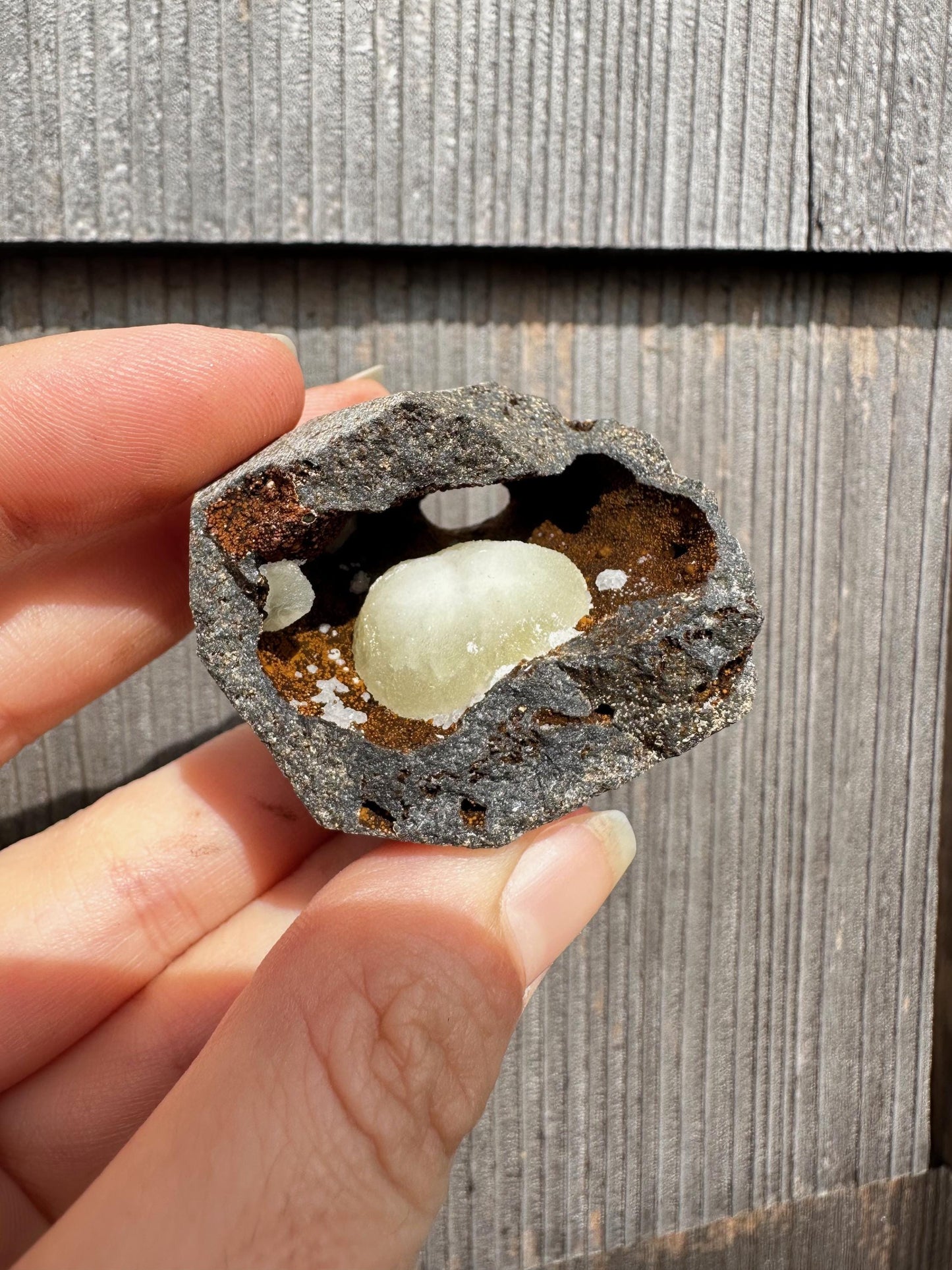 Botryoidal Calcite on Matrix from China