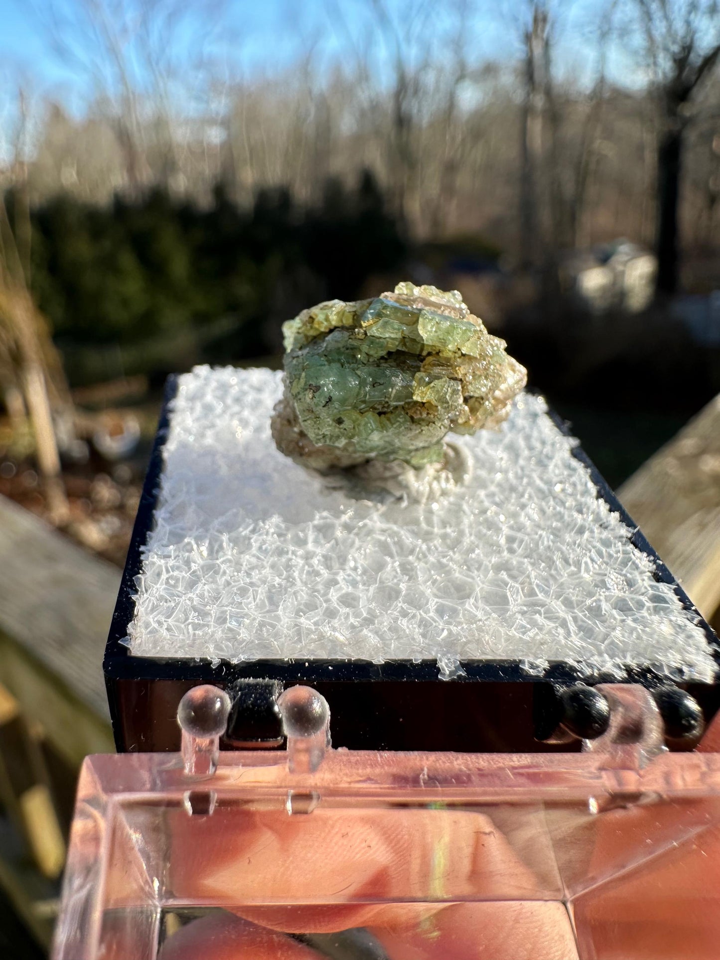 Diopside with Tsavorite Garnet Crystals from Tanzania