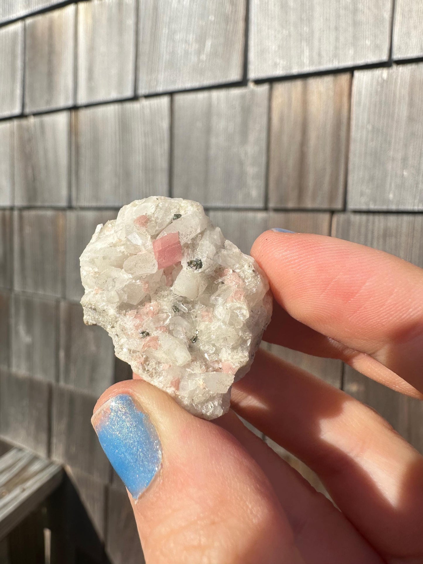 Rhodochrosite with Quartz from Silverton Colorado