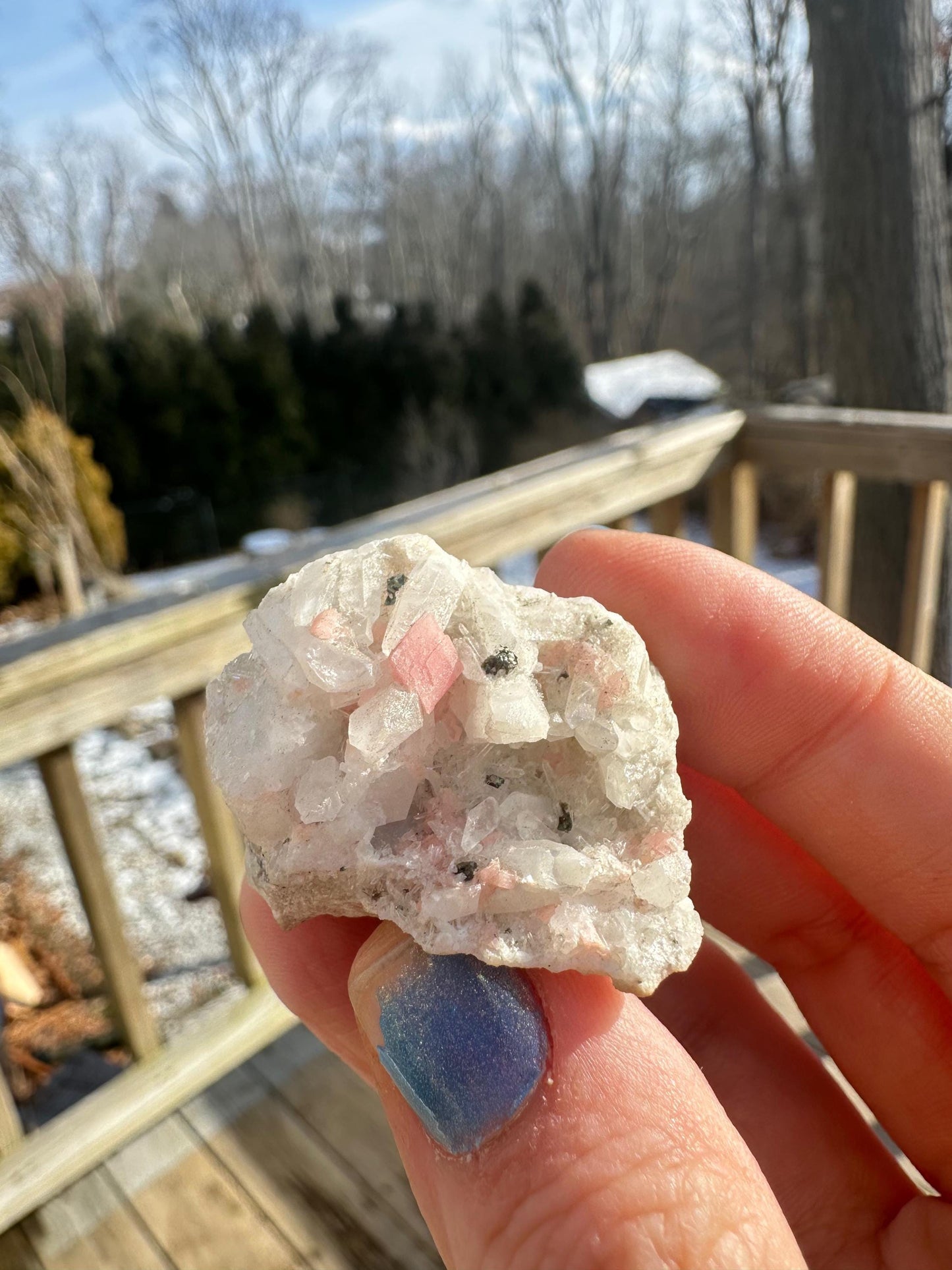 Rhodochrosite with Quartz from Silverton Colorado