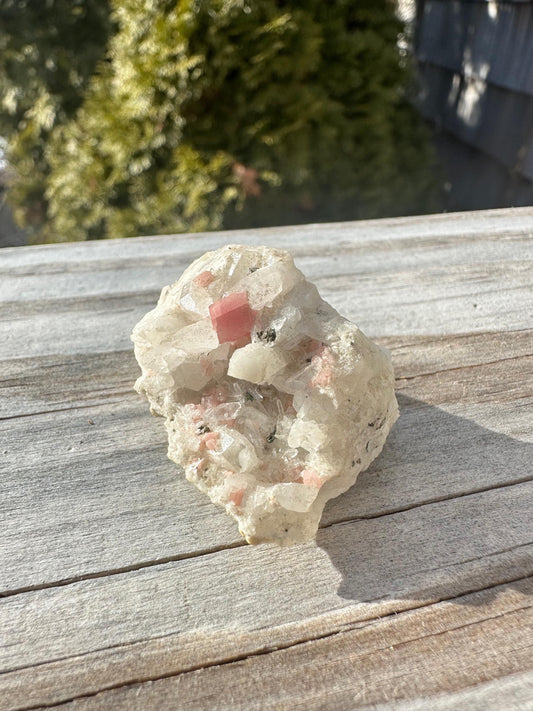 Rhodochrosite with Quartz from Silverton Colorado