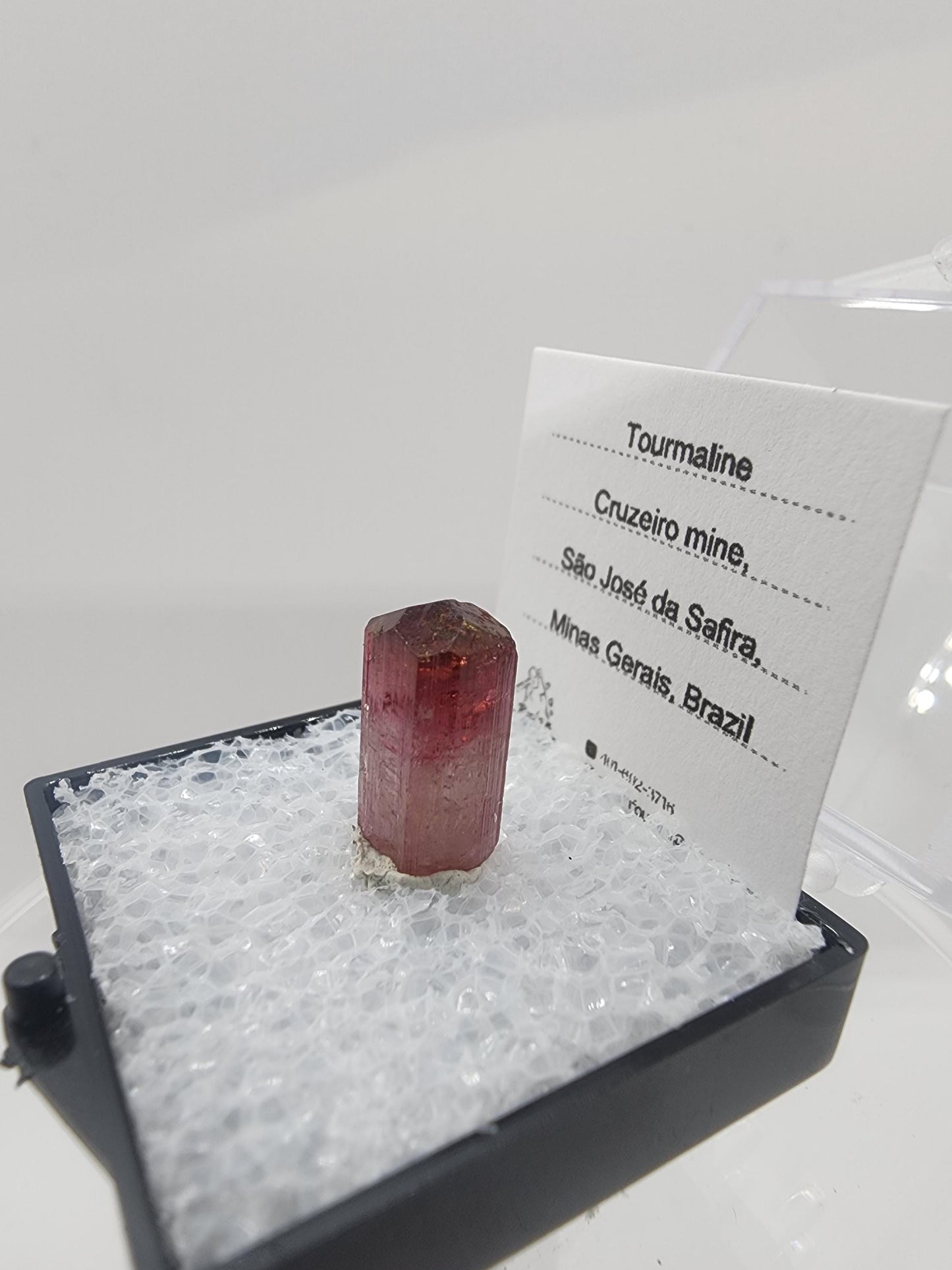 Cruzeiro 2024 Lipstick Tourmaline from Minas Gerais, Brazil