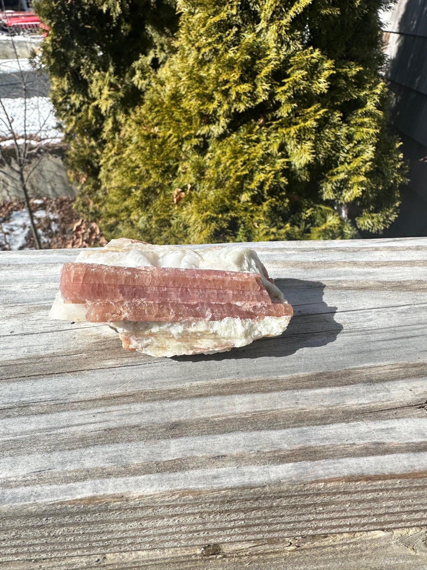 Pink Tourmaline in Matrix from Brazil