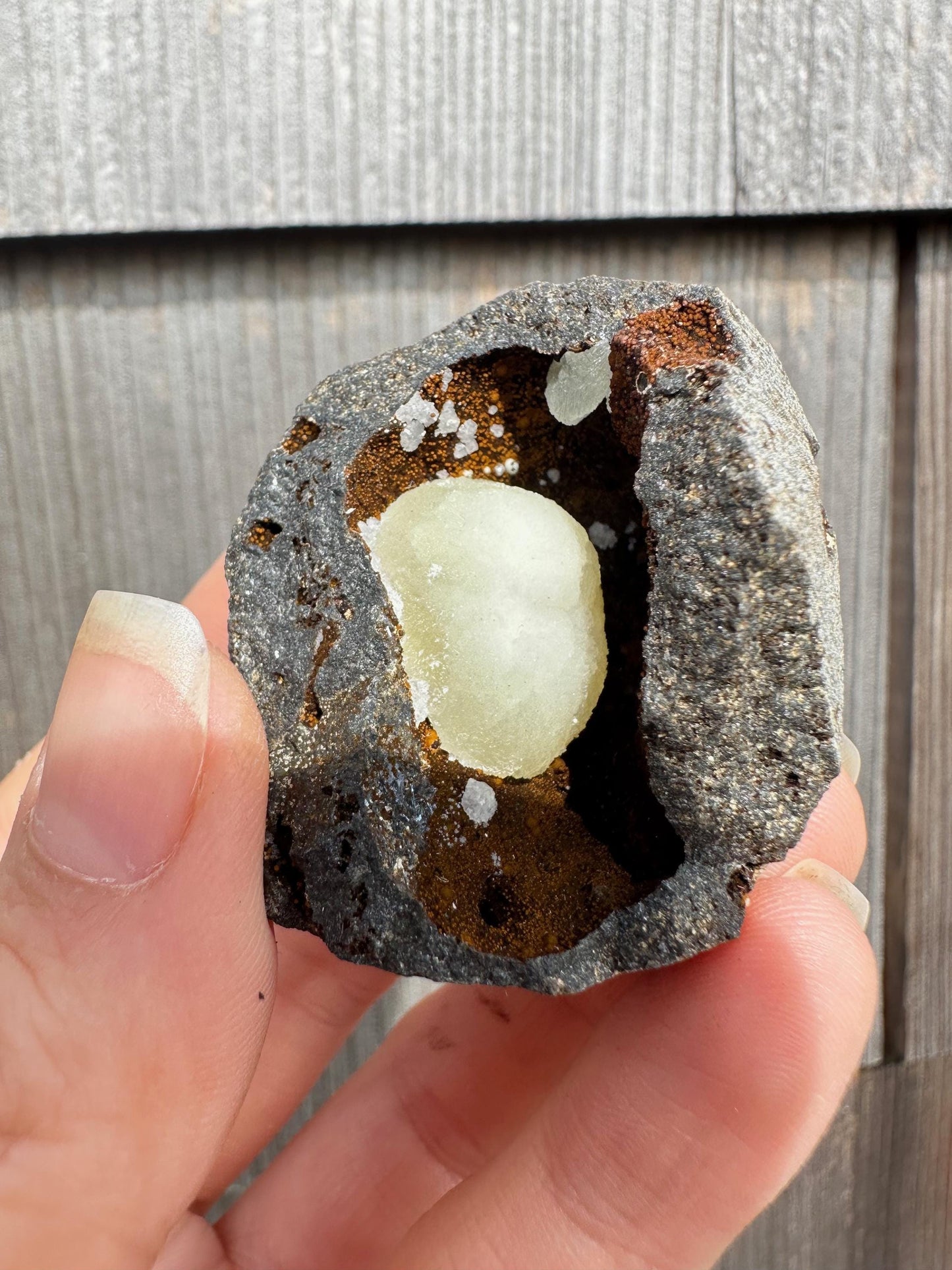 Botryoidal Calcite on Matrix from China