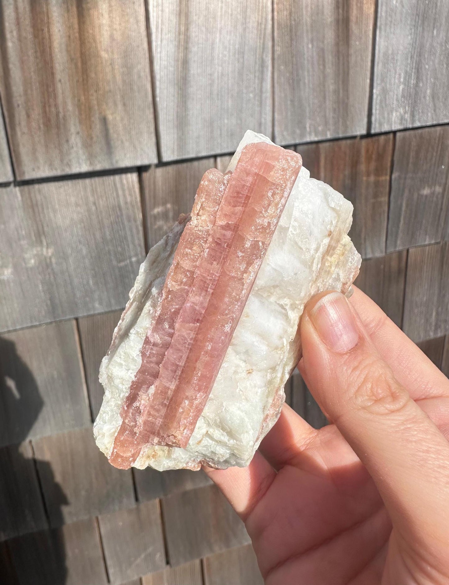 Pink Tourmaline in Matrix from Brazil
