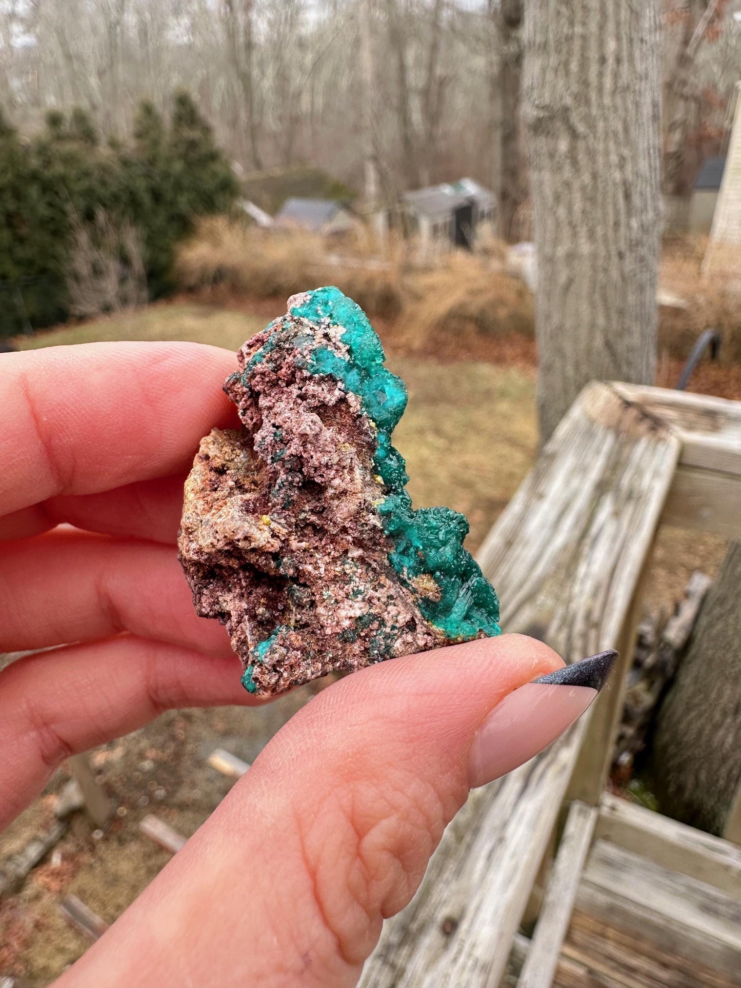 Dioptase with Mimetite from Congo