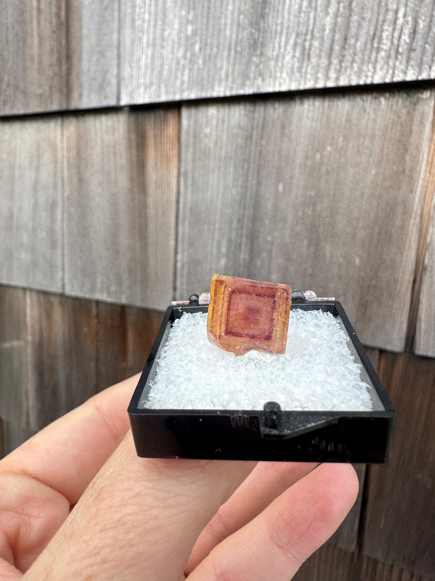 Yellow and Purple Fluorite Crystal from Jingbian Cu-A Deposit, China