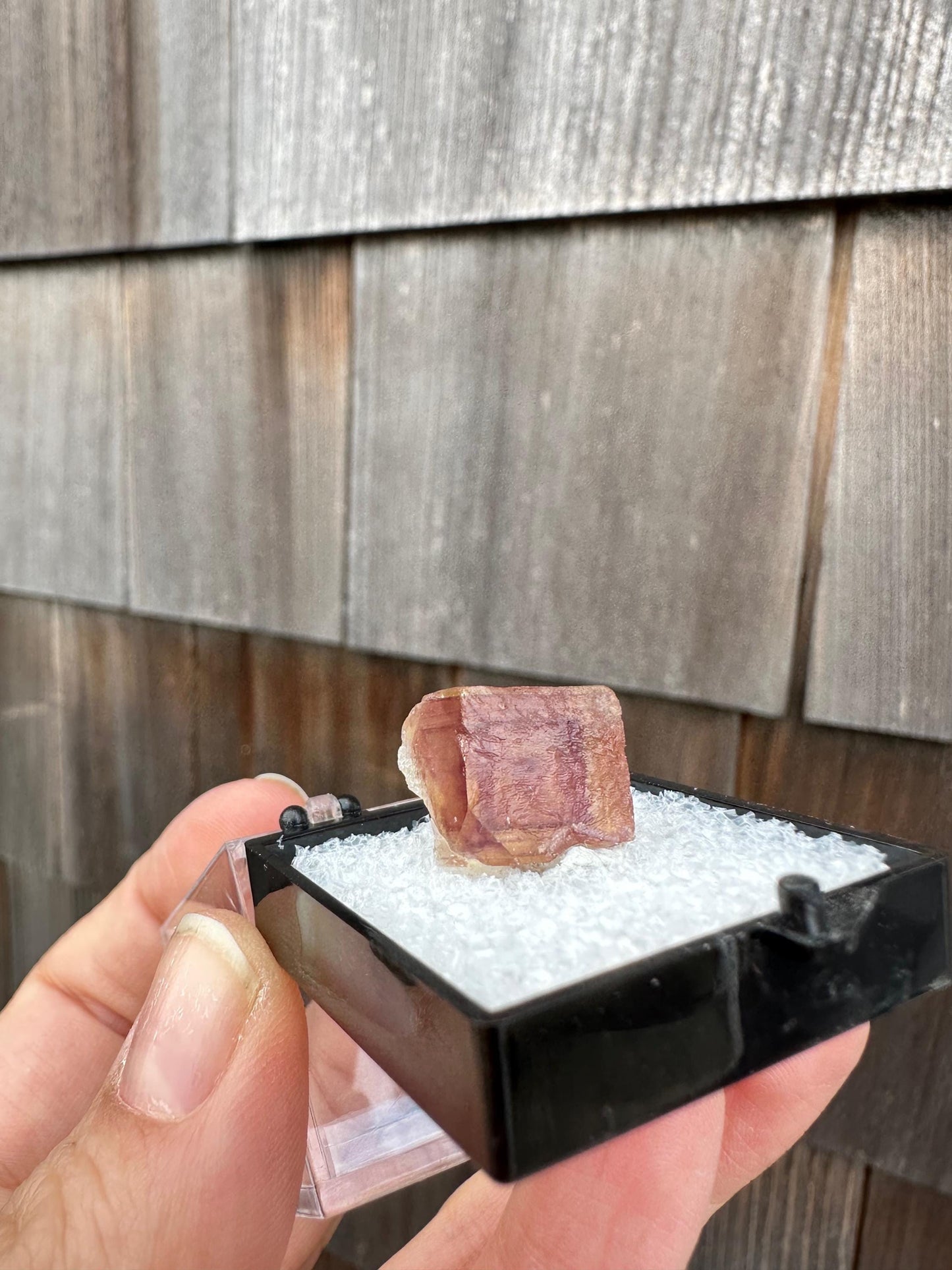 Yellow and Purple Fluorite Crystal from Jingbian Cu-A Deposit, China