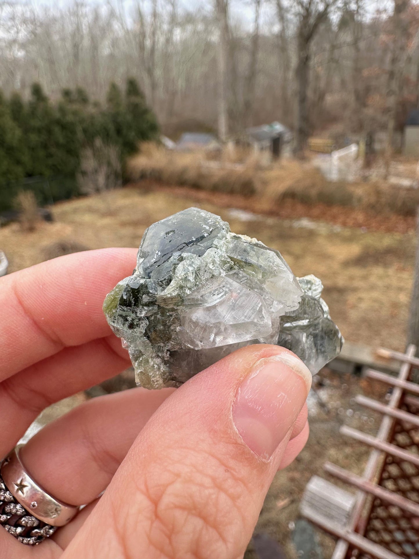 Apatite Crystals with Quartz from Panasquiera Mines Portugal