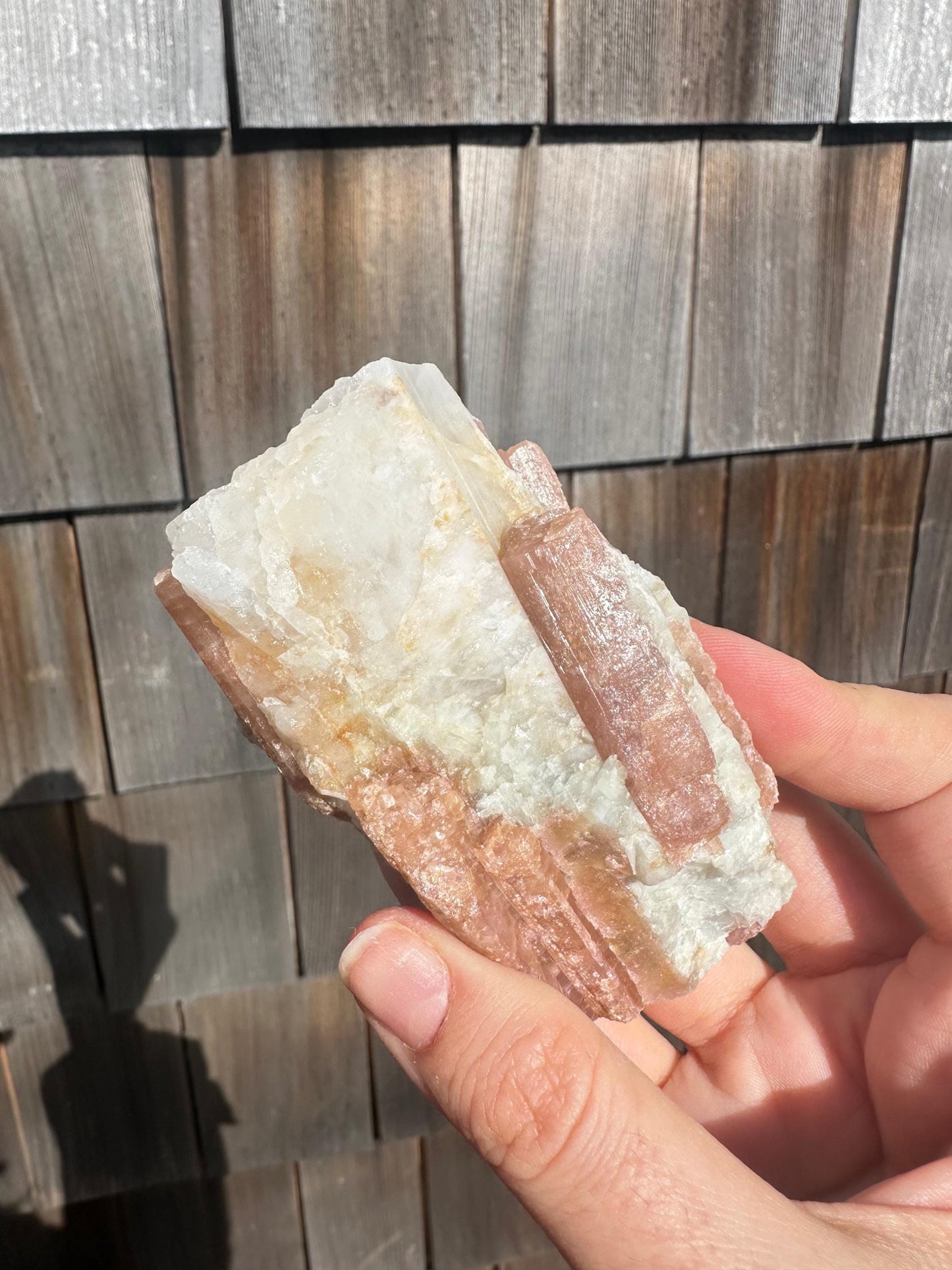 Pink Tourmaline in Matrix from Brazil