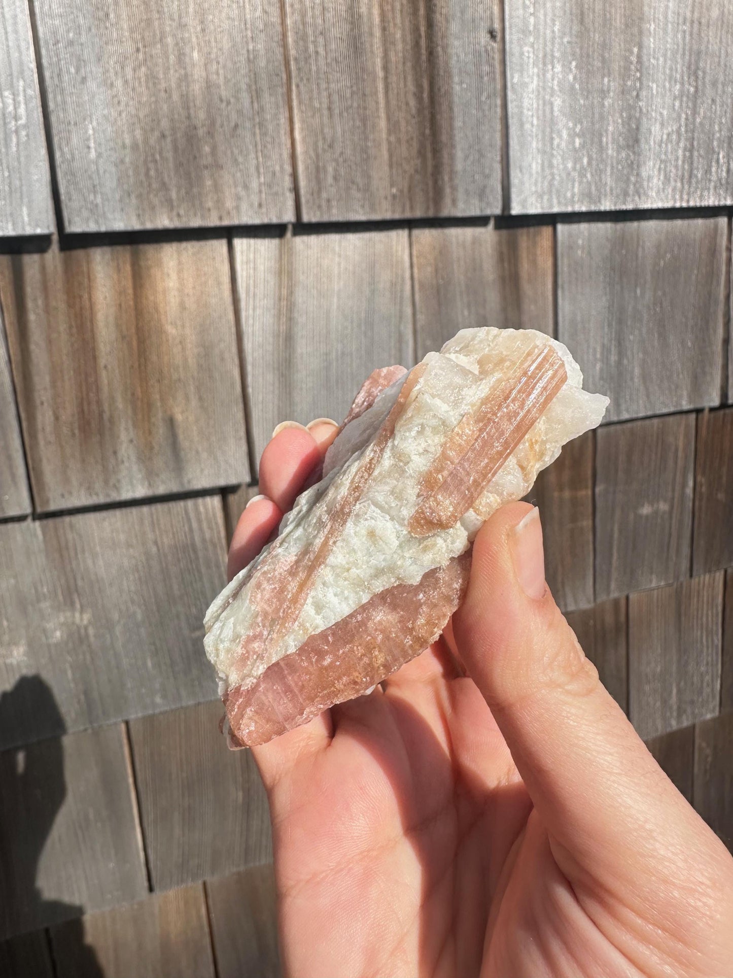 Pink Tourmaline in Matrix from Brazil