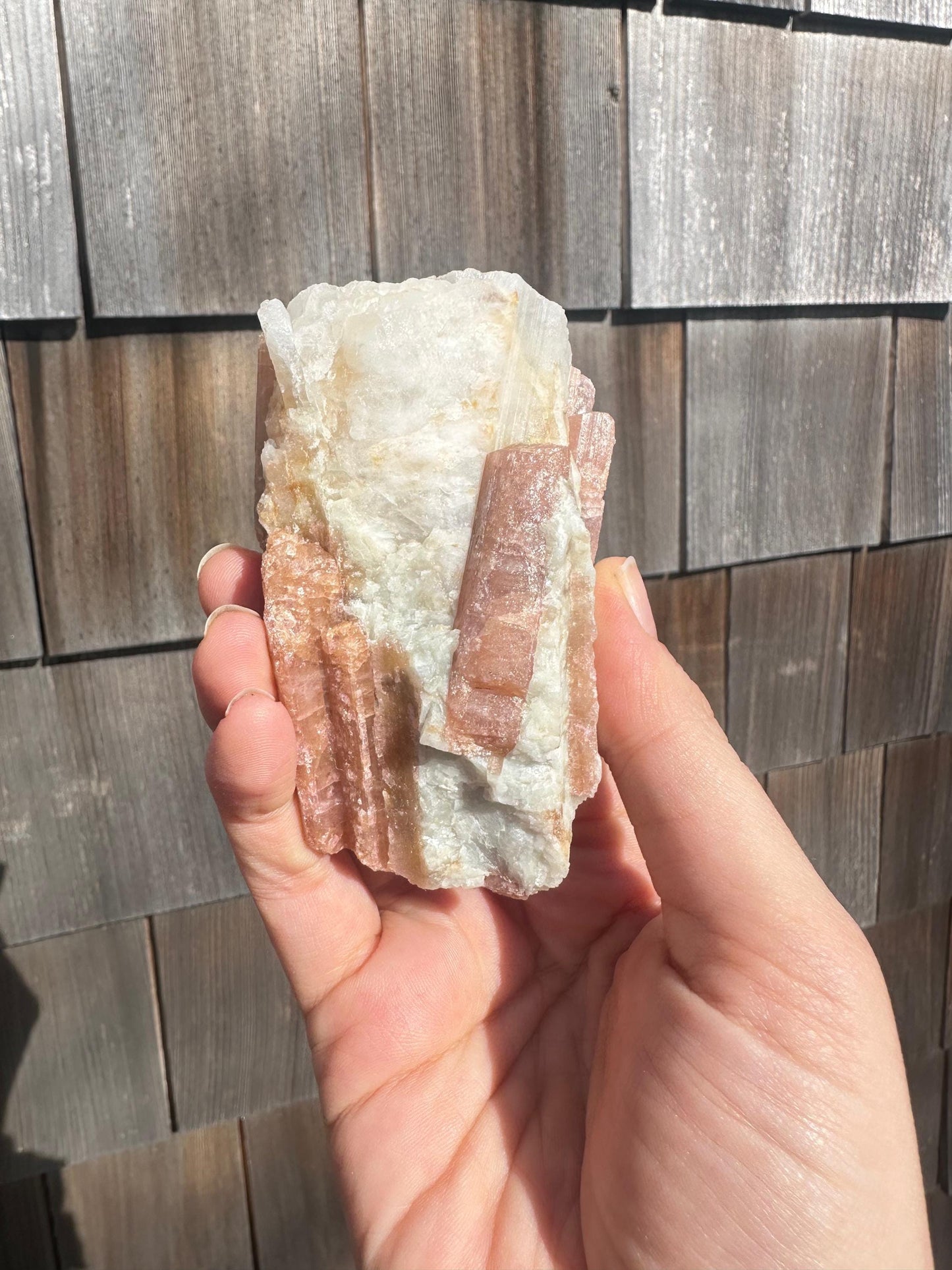 Pink Tourmaline in Matrix from Brazil