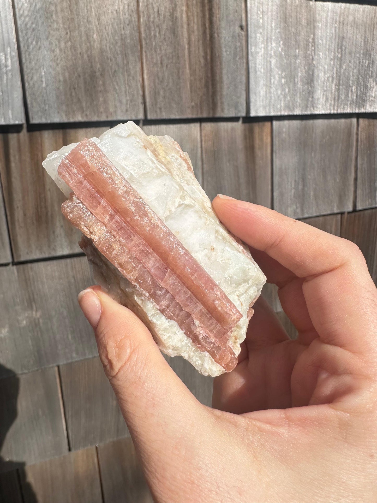 Pink Tourmaline in Matrix from Brazil