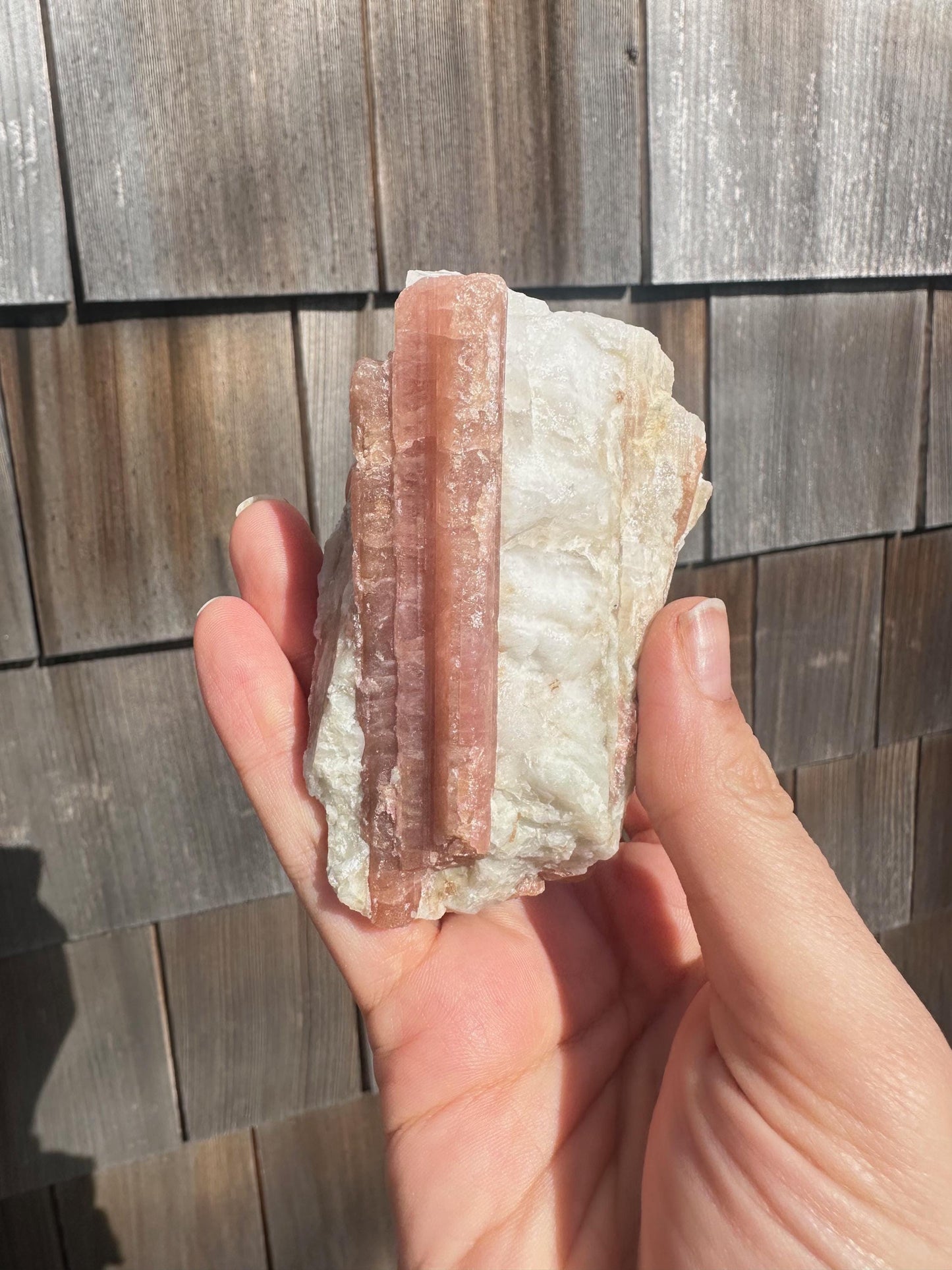 Pink Tourmaline in Matrix from Brazil