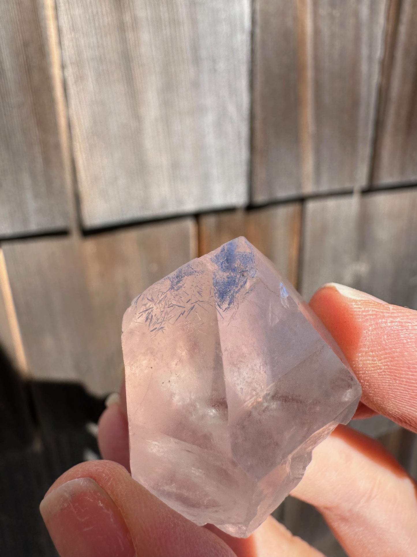 Quartz with Dumortierite Inclusions from Bahia, Brazil