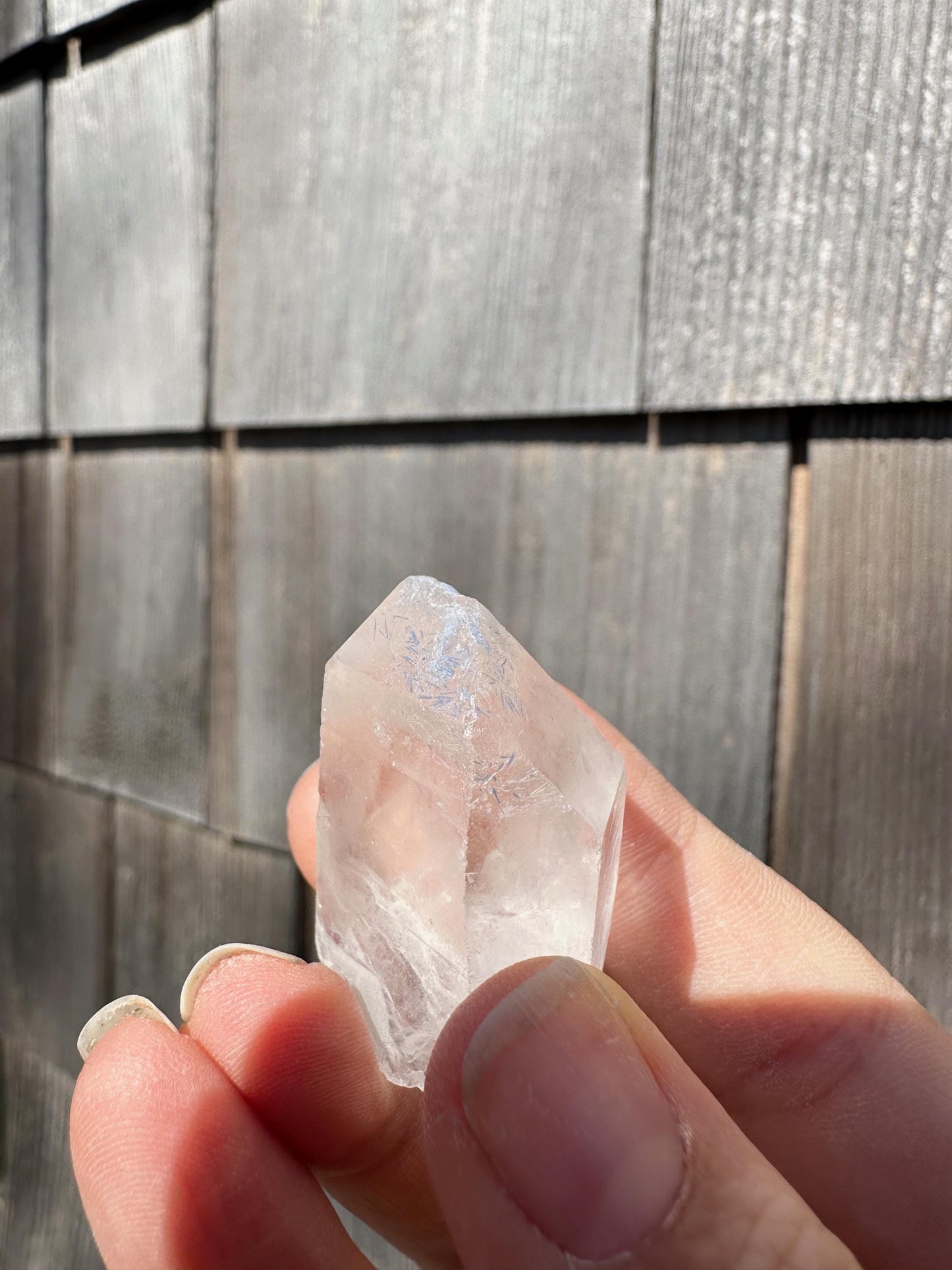 Quartz with Dumortierite Inclusions from Bahia, Brazil