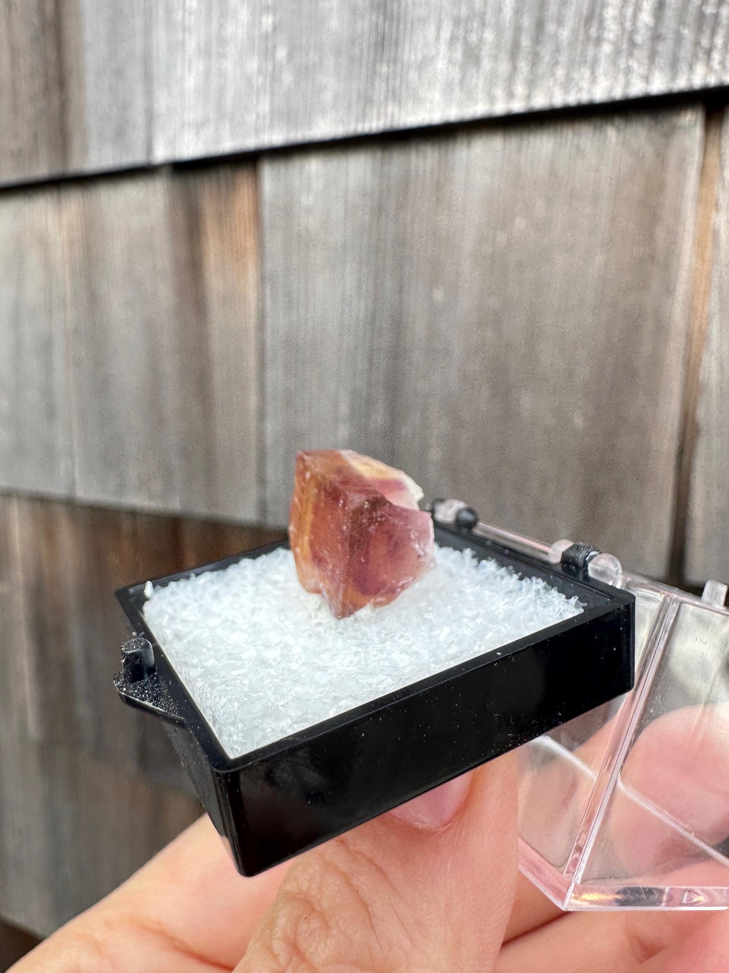 Yellow and Purple Fluorite Crystal from Jingbian Cu-A Deposit, China