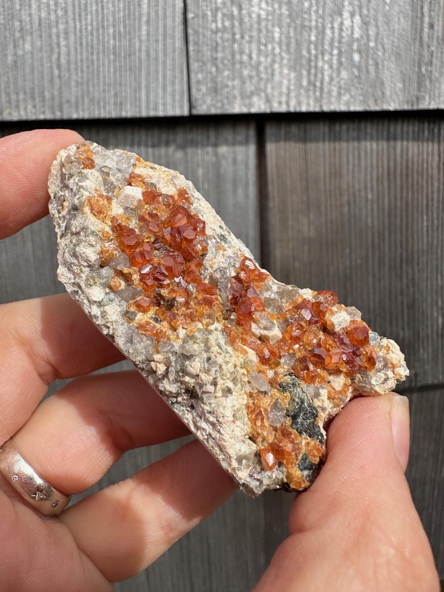 Orange Spessartine Garnets from Wushan Mine, China