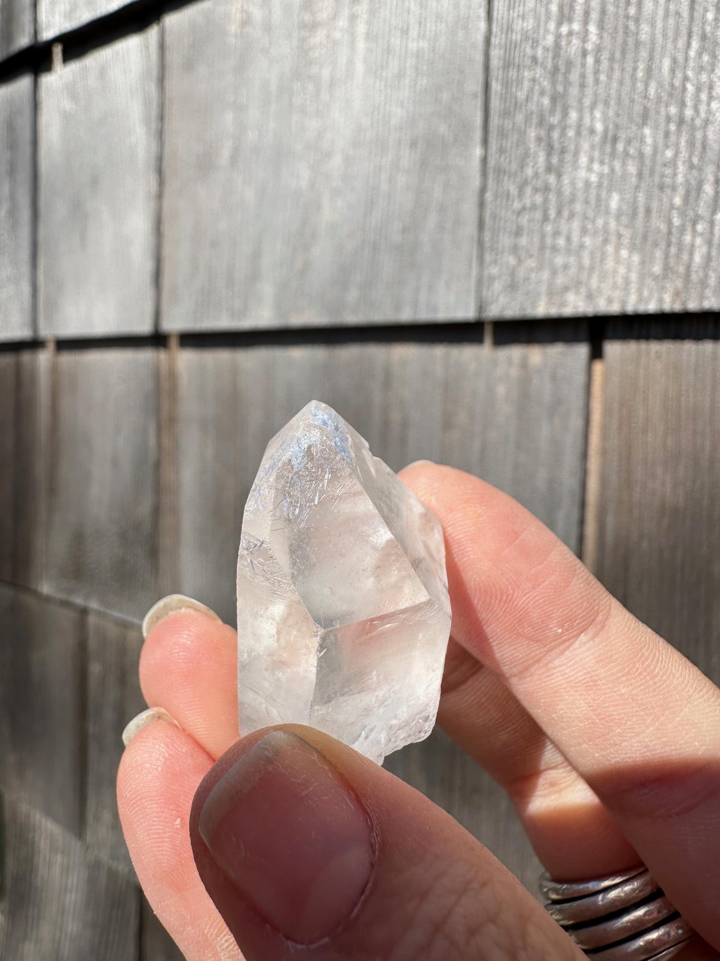 Quartz with Dumortierite Inclusions from Bahia, Brazil