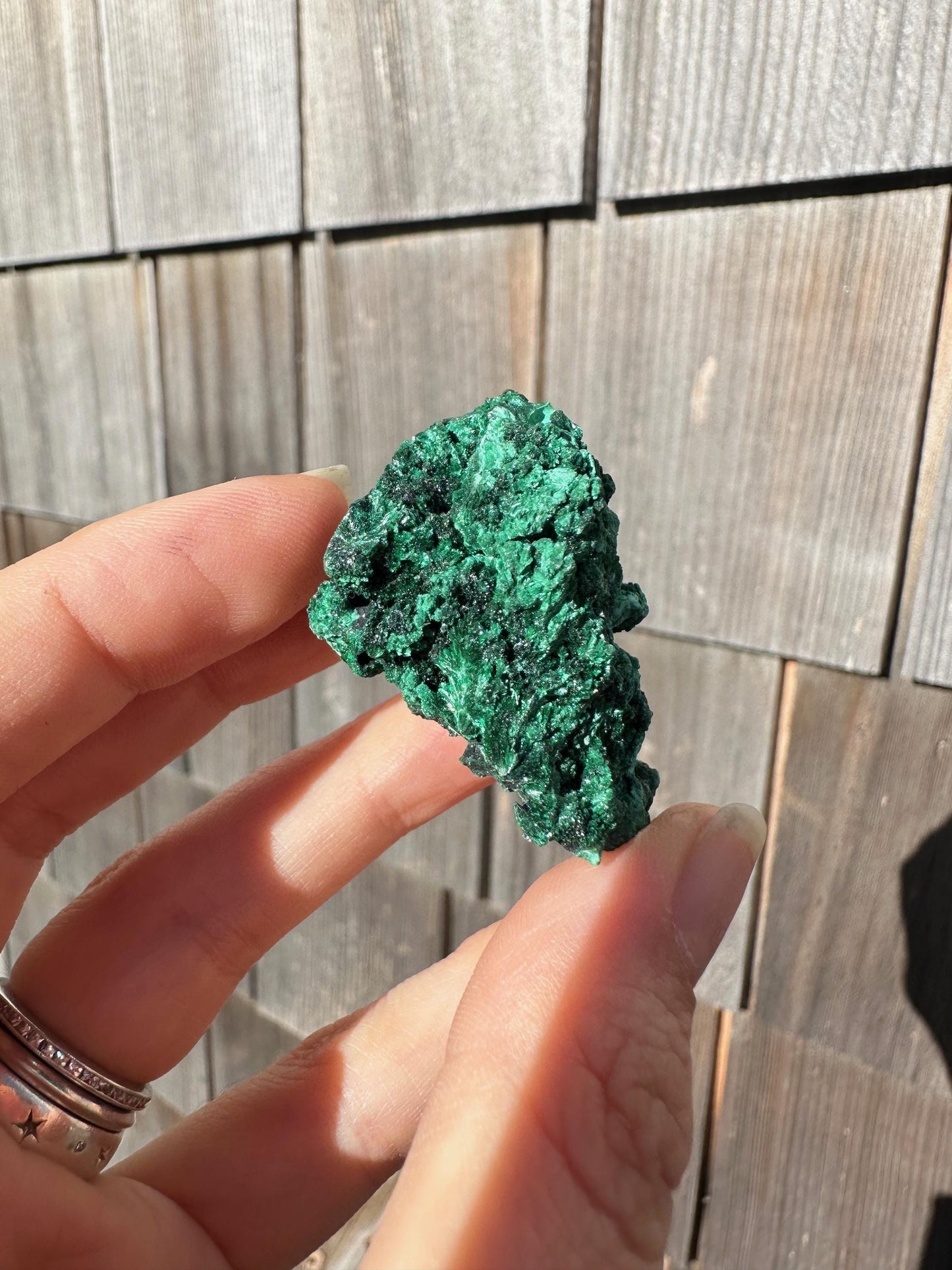 Velvet Malachite Cluster from Congo, Africa