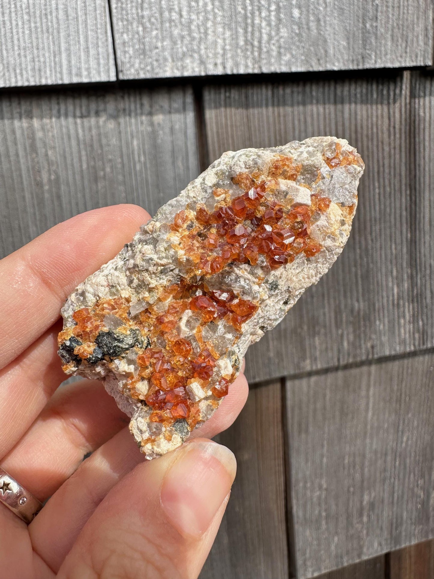 Orange Spessartine Garnets from Wushan Mine, China