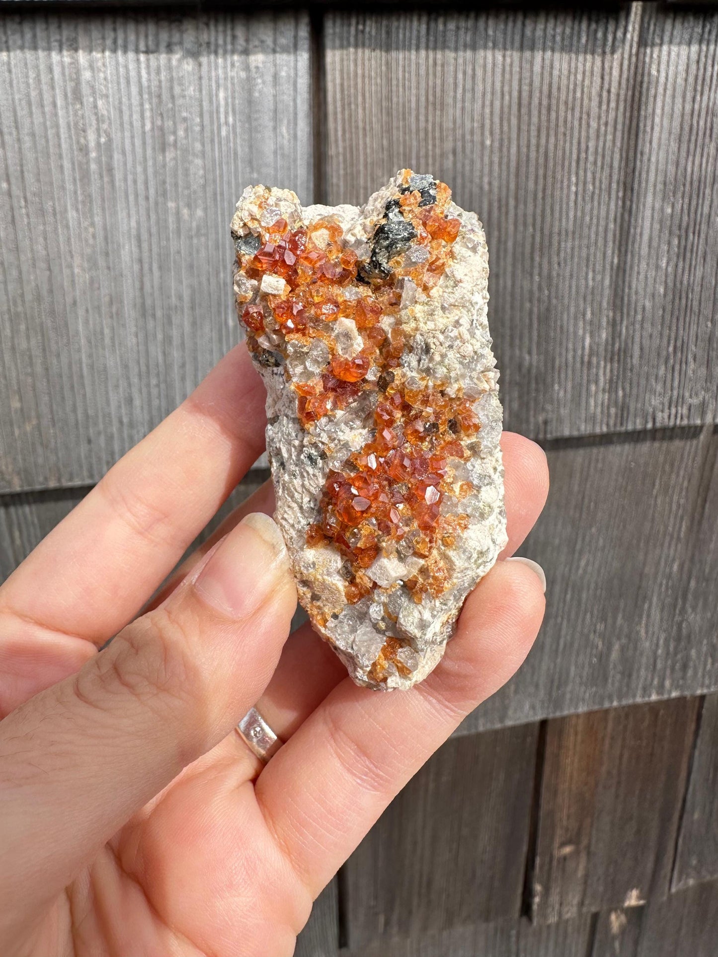 Orange Spessartine Garnets from Wushan Mine, China
