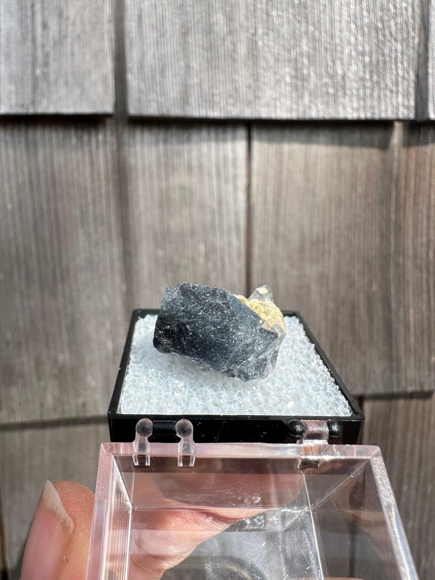 YGX Bismuthinite in Fluorite from China