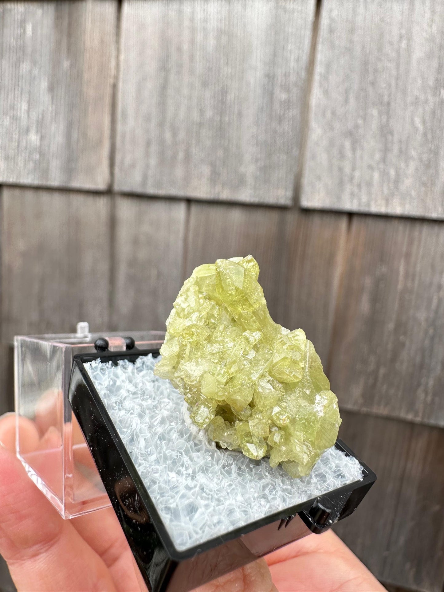 Vesuvianite Crystal Cluster from Jeffrey Mine Canada