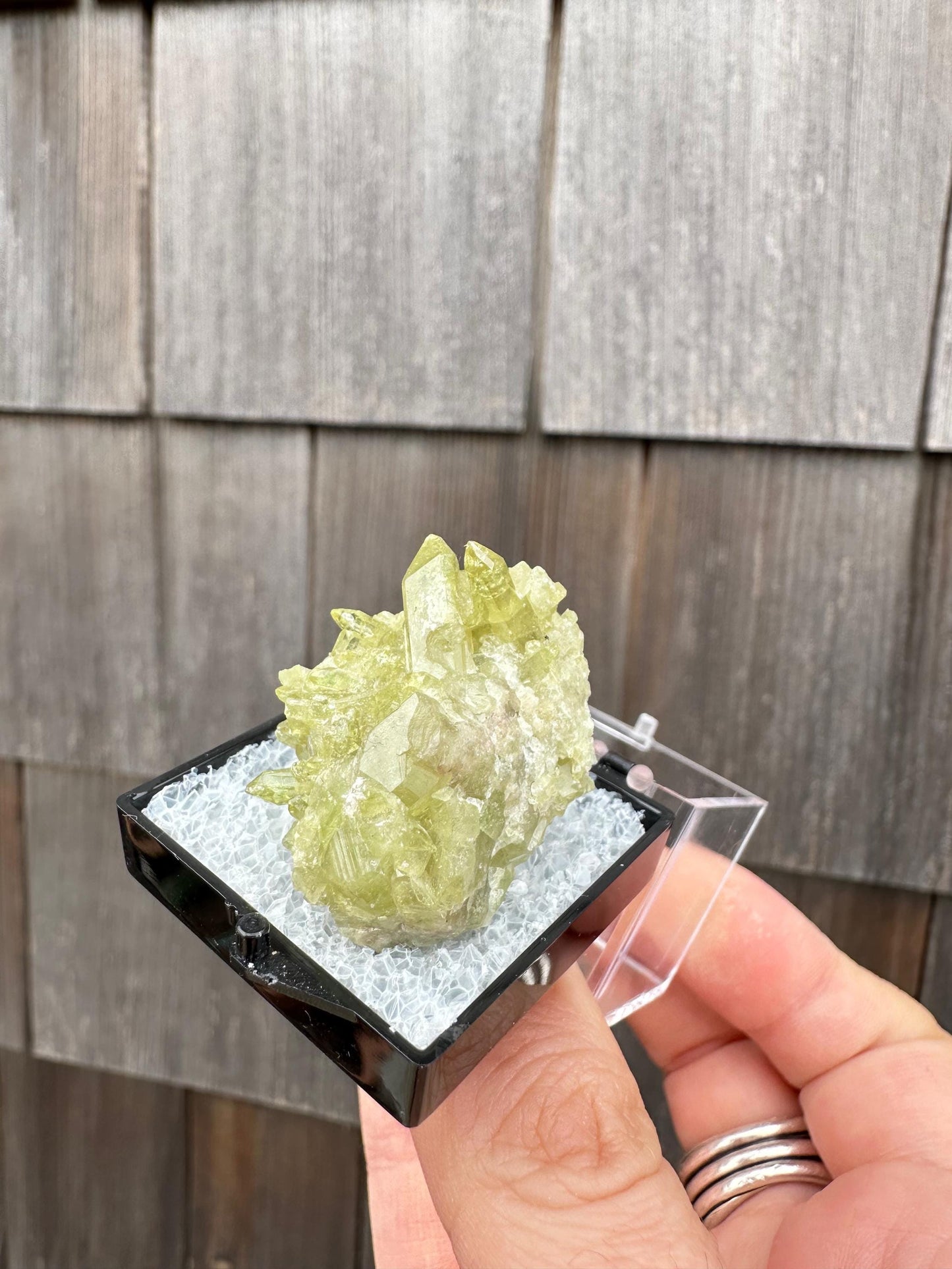Vesuvianite Crystal Cluster from Jeffrey Mine Canada