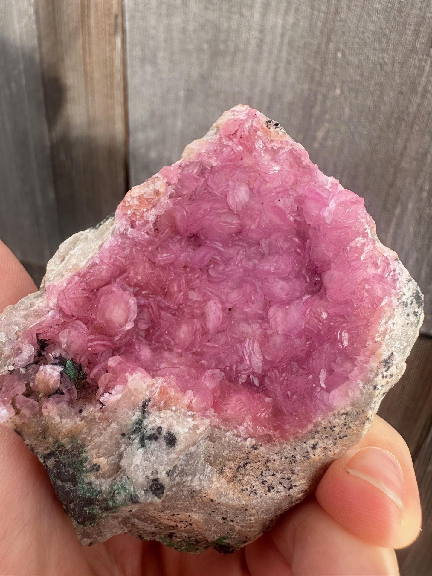 Cobaltoan Calcite Cluster from Zaire