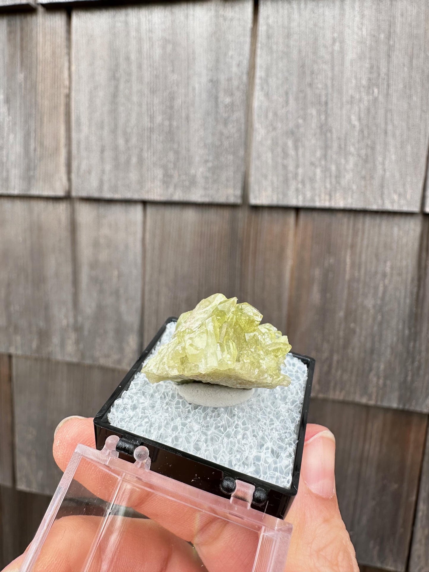 Vesuvianite Crystal Cluster from Jeffrey Mine Canada