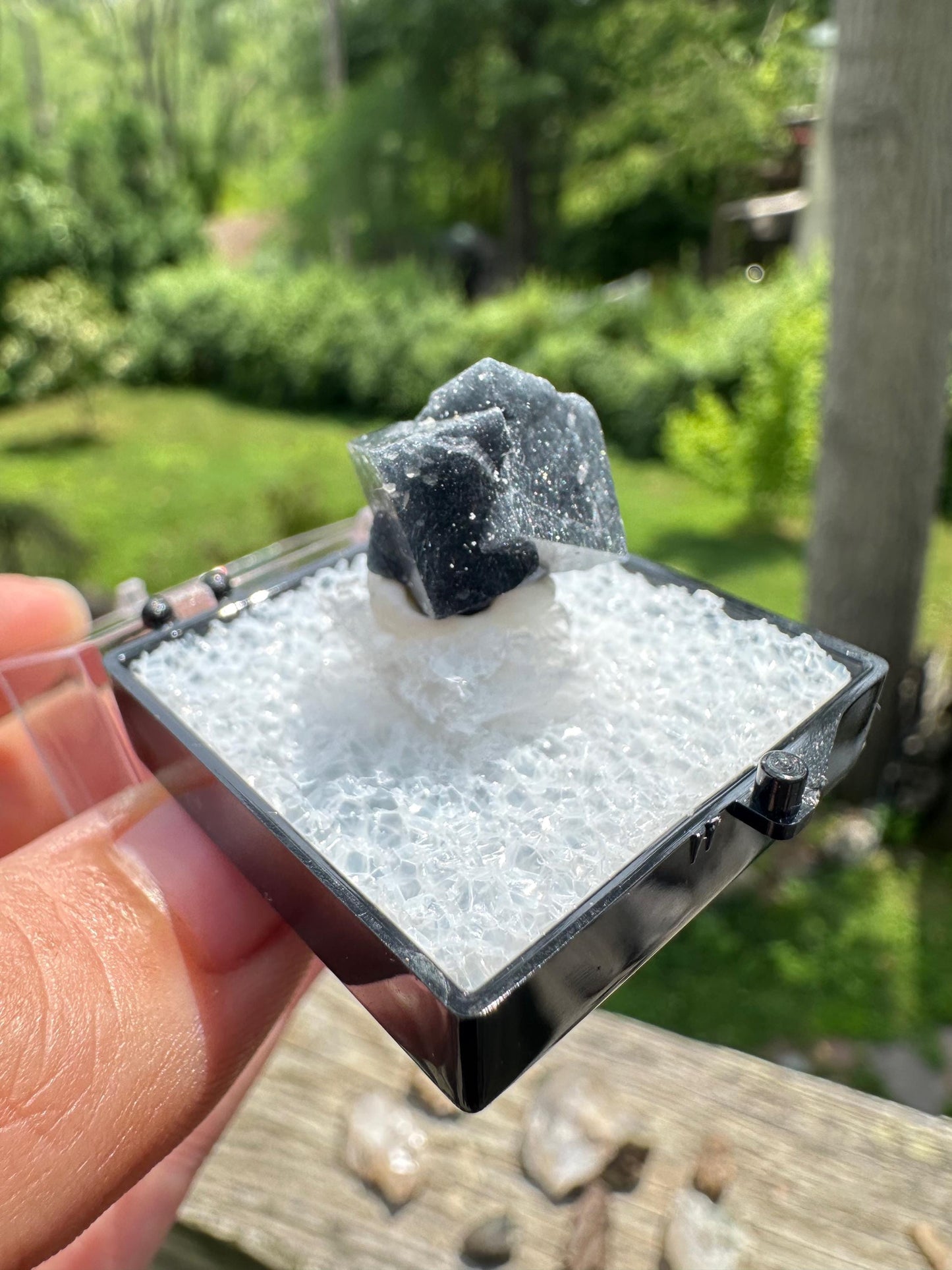 YGX Bismuthinite in Fluorite from China