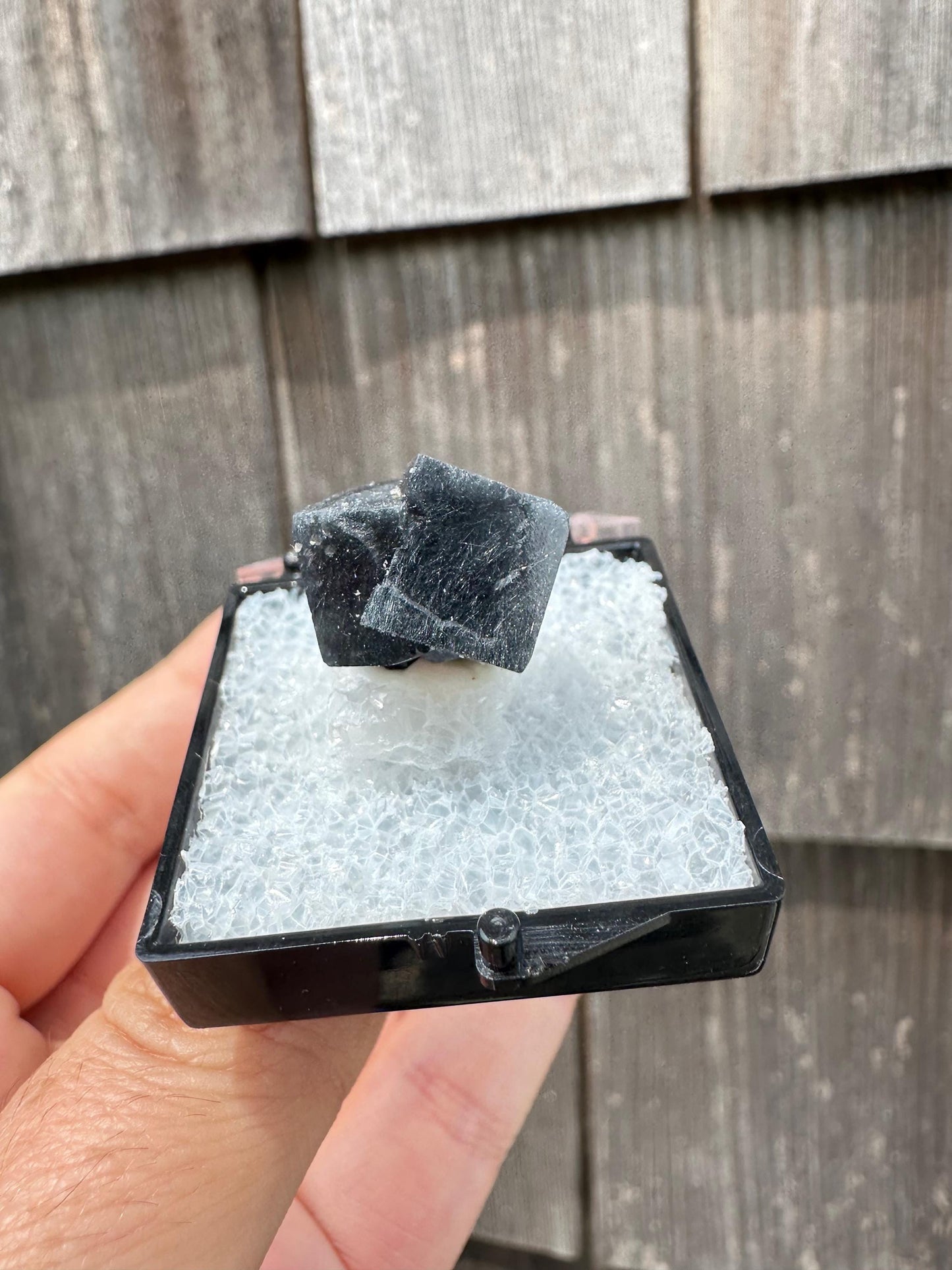 YGX Bismuthinite in Fluorite from China