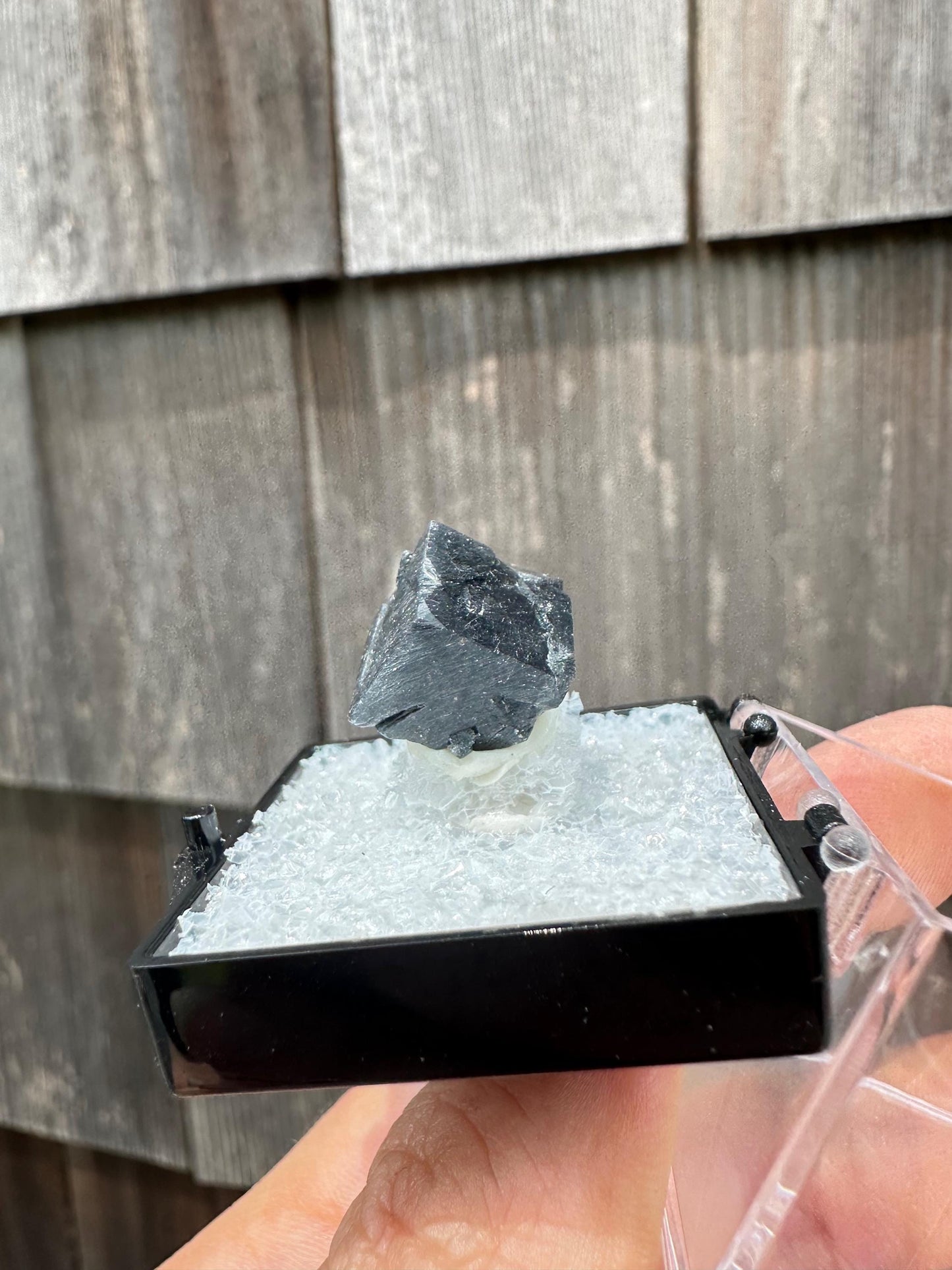 YGX Bismuthinite in Fluorite from China